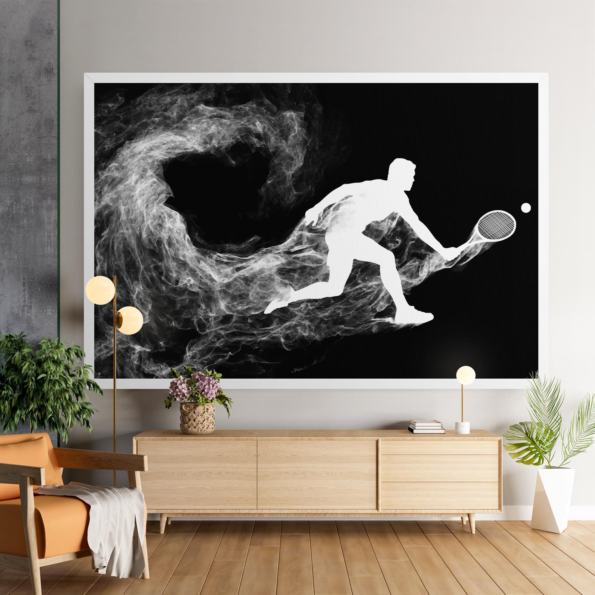 Tablou Canvas Tennis White Smoke mockup 9