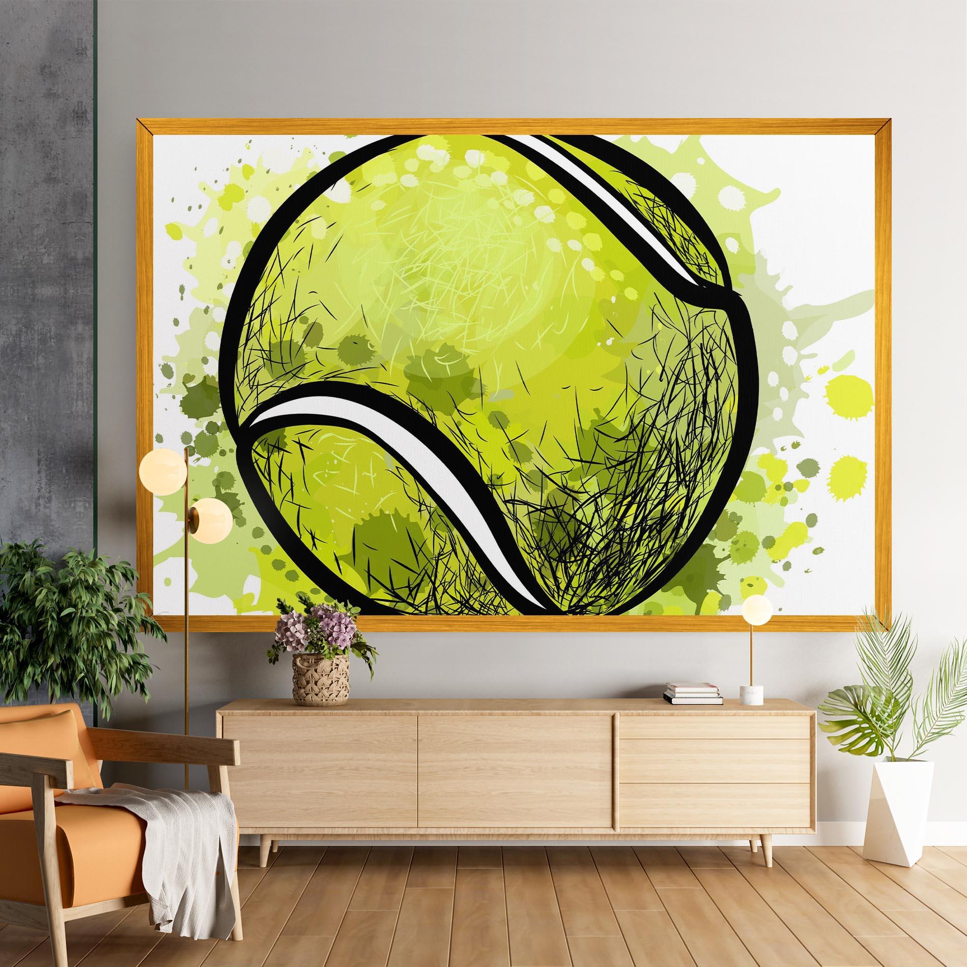 Tablou Canvas Big Tennis Ball mockup 9