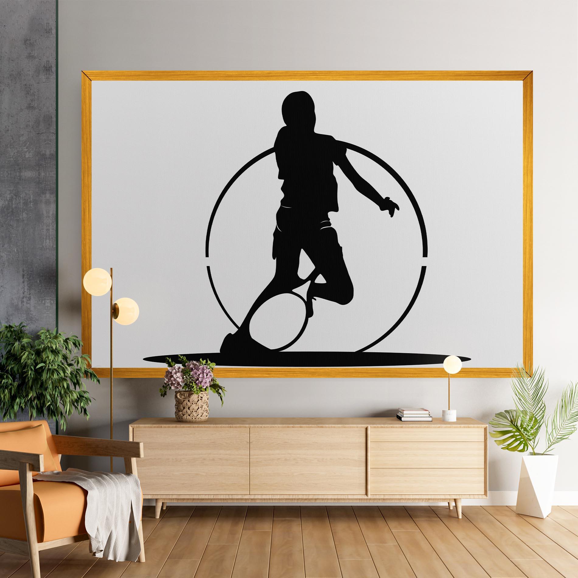 Tablou Canvas Black Tennis Circle mockup 9