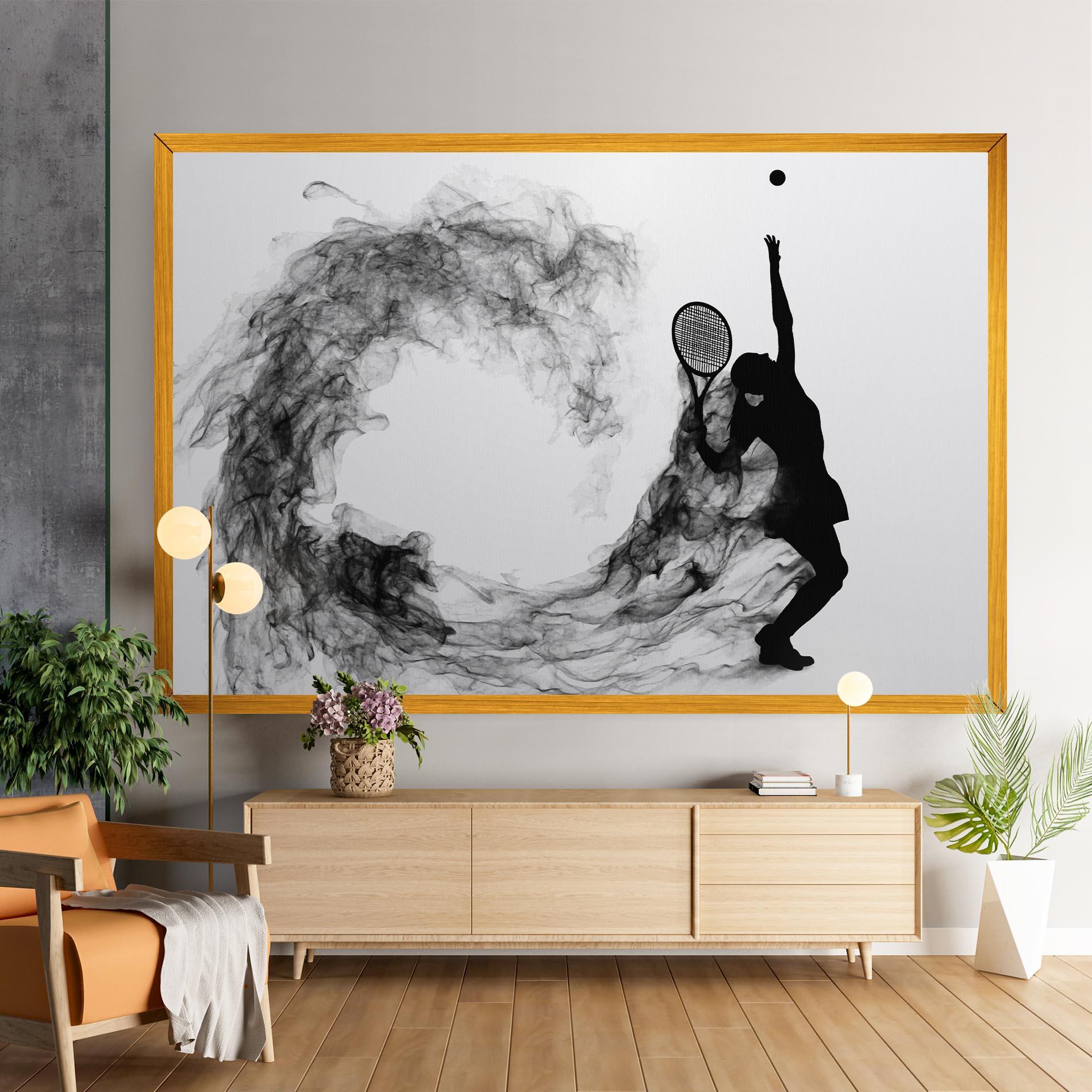 Tablou Canvas Black Tennis Smoke mockup 9