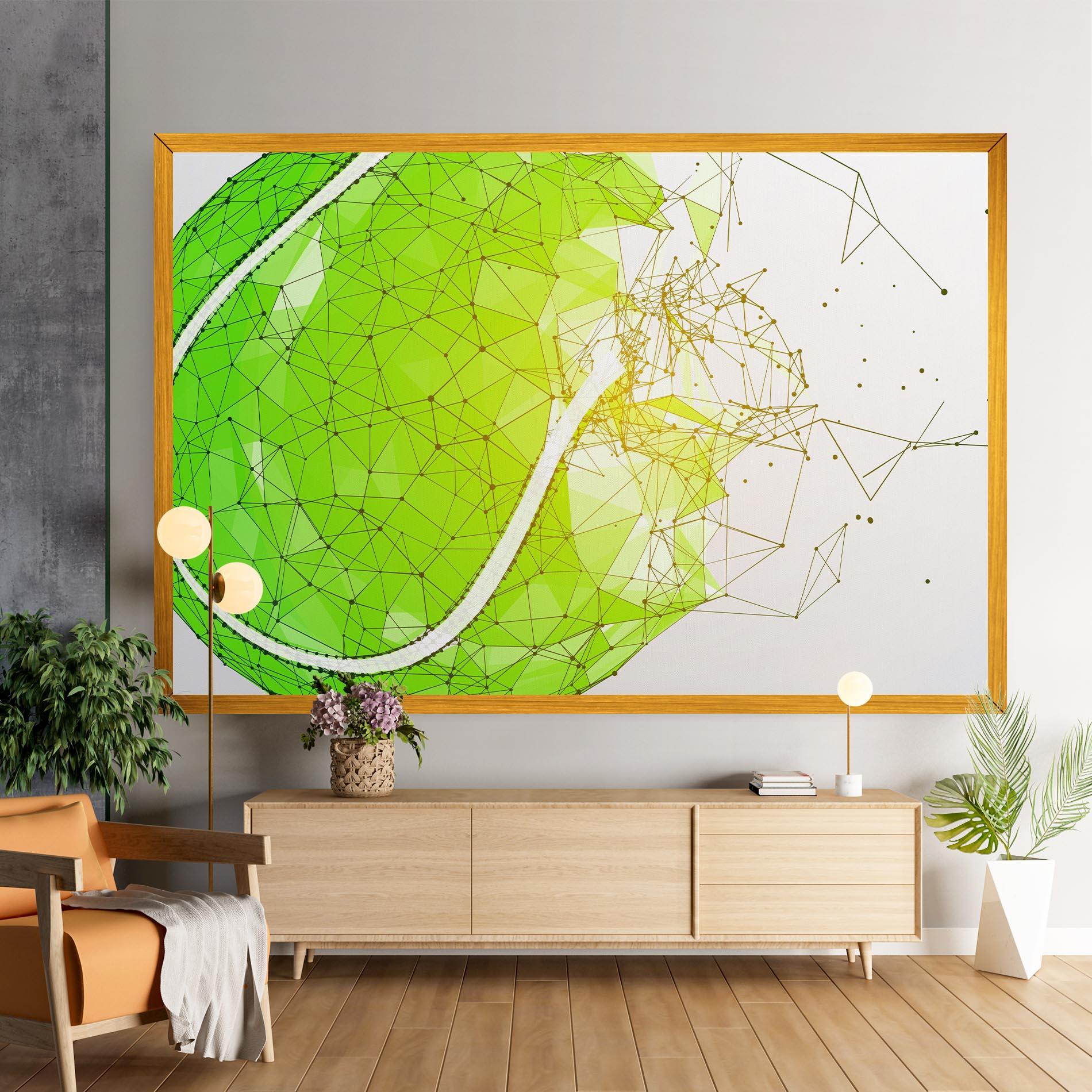 Tablou Canvas Green Line Tennis mockup 9