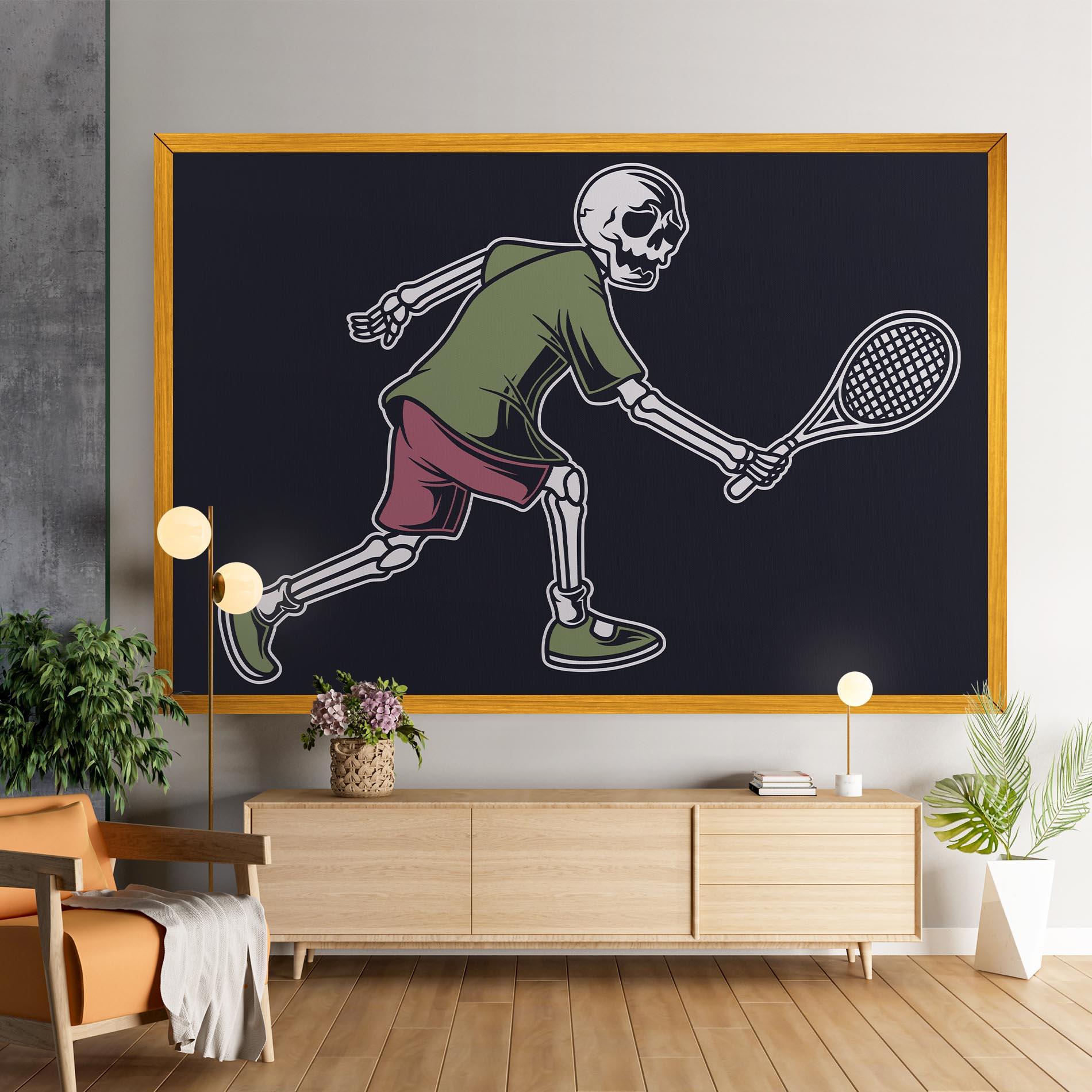 Tablou Canvas Skull Tennis mockup 9