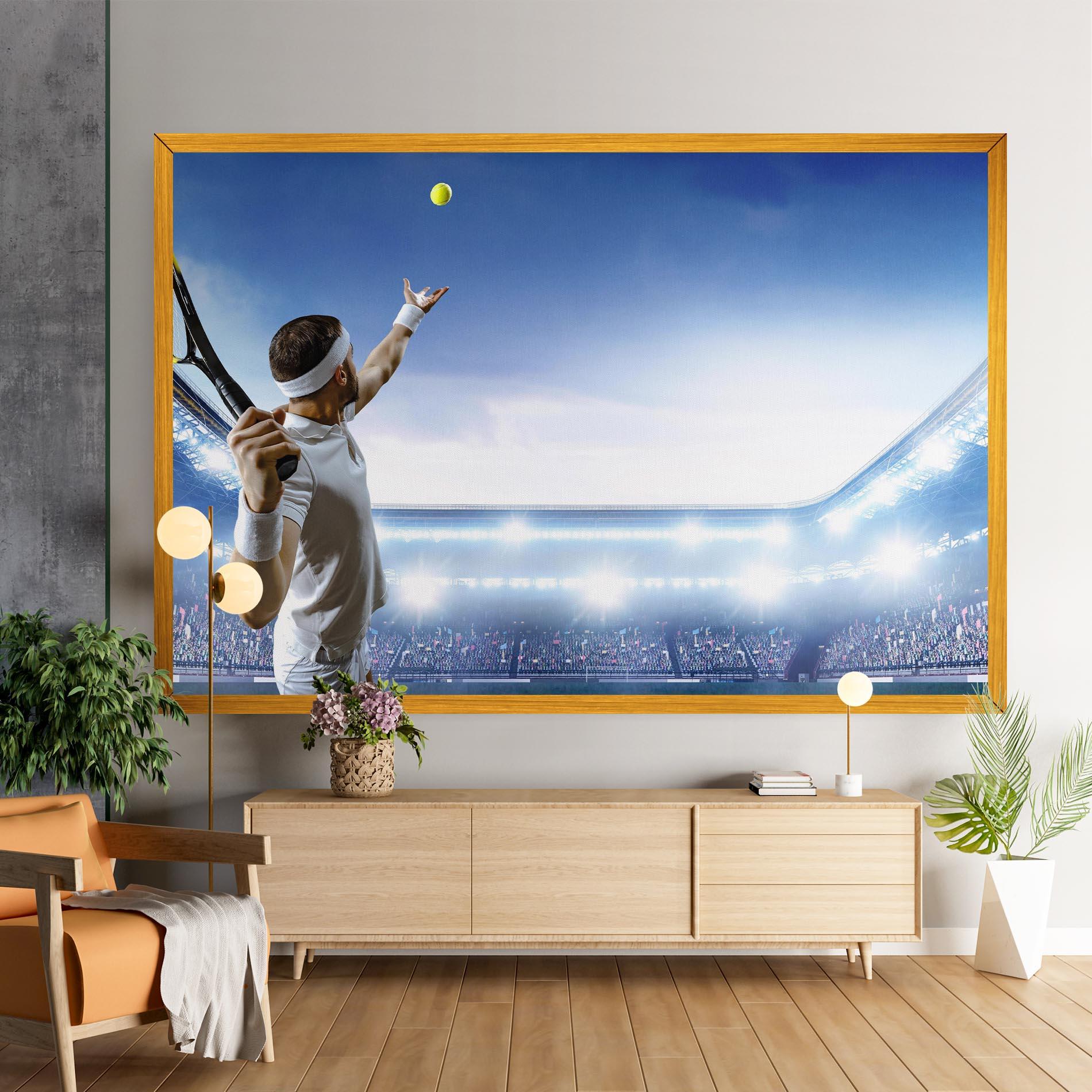 Tablou Canvas Stadium Tennis Player mockup 9
