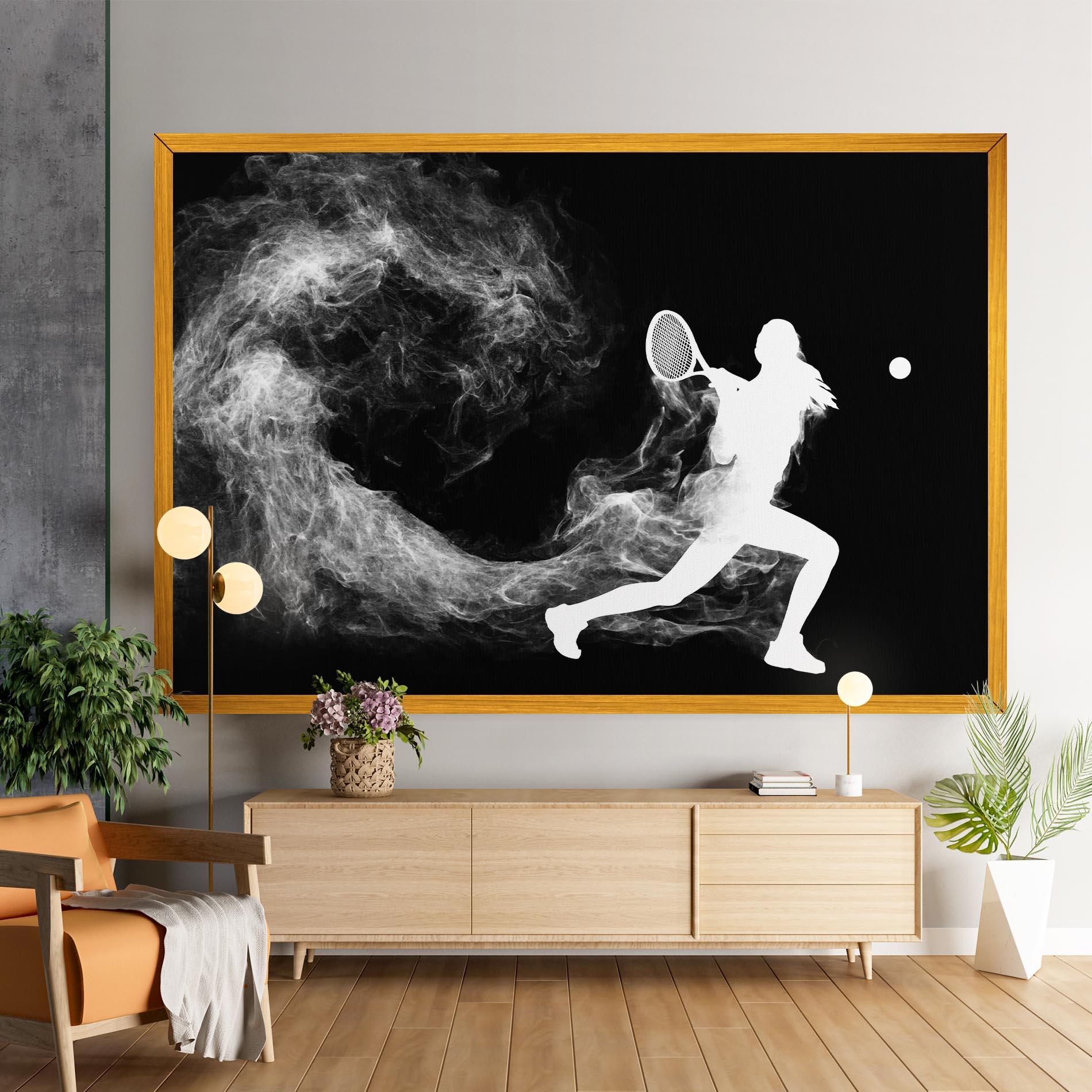 Tablou Canvas Tennis Spoke White mockup 9