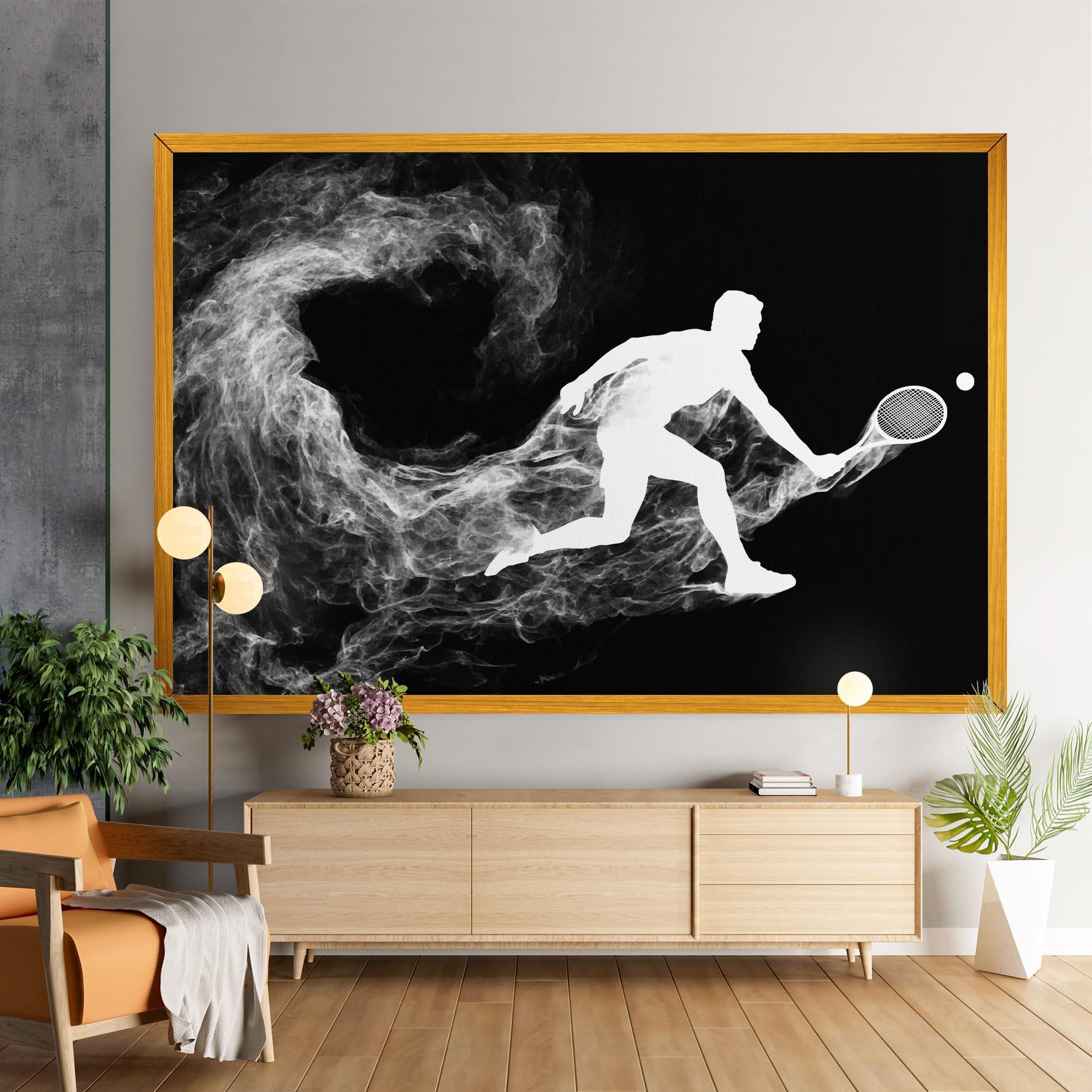 Tablou Canvas Tennis White Smoke mockup 9