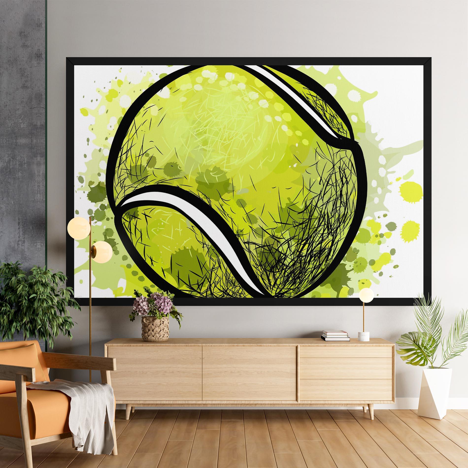 Tablou Canvas Big Tennis Ball mockup 9