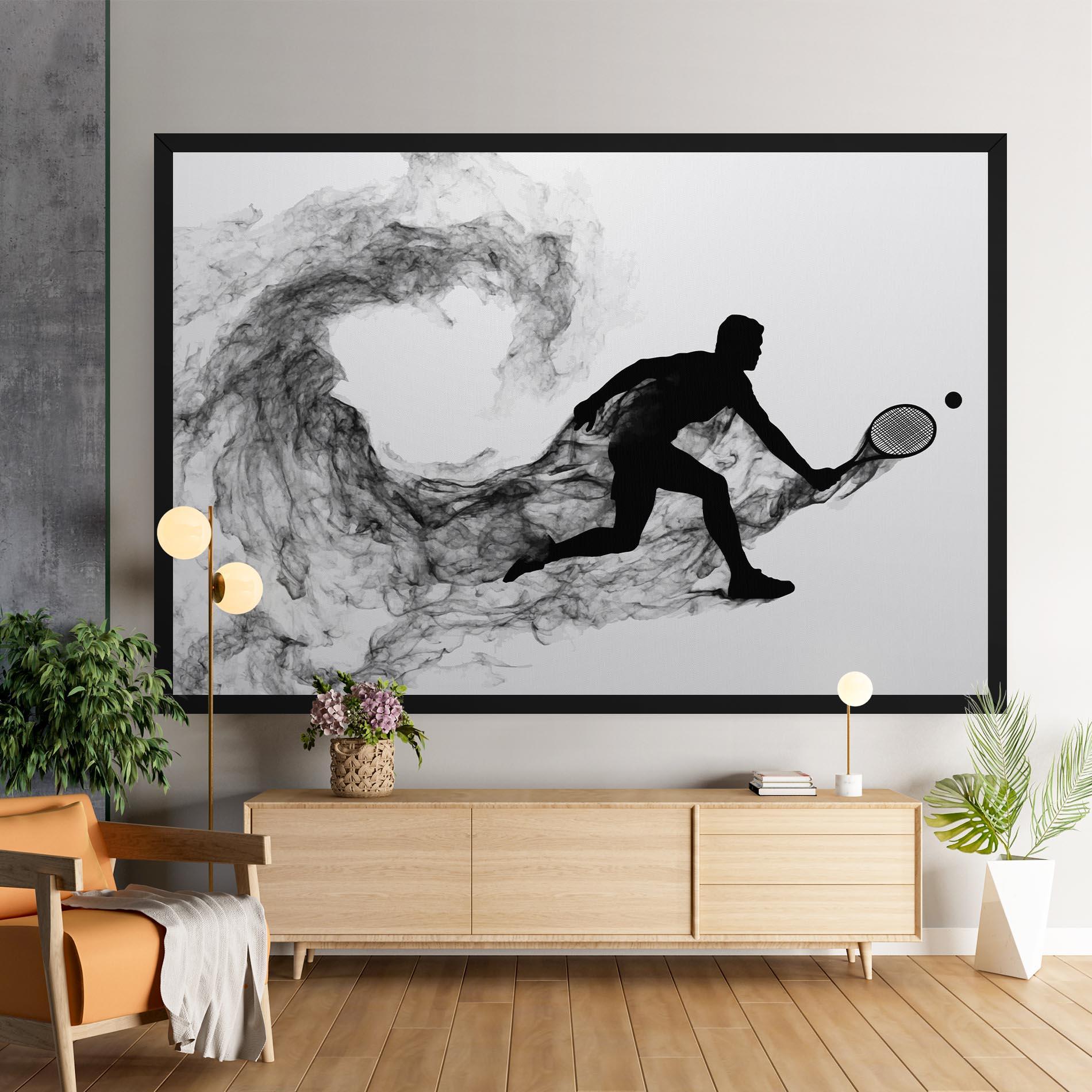 Tablou Canvas Black Smoke Tennis mockup 9