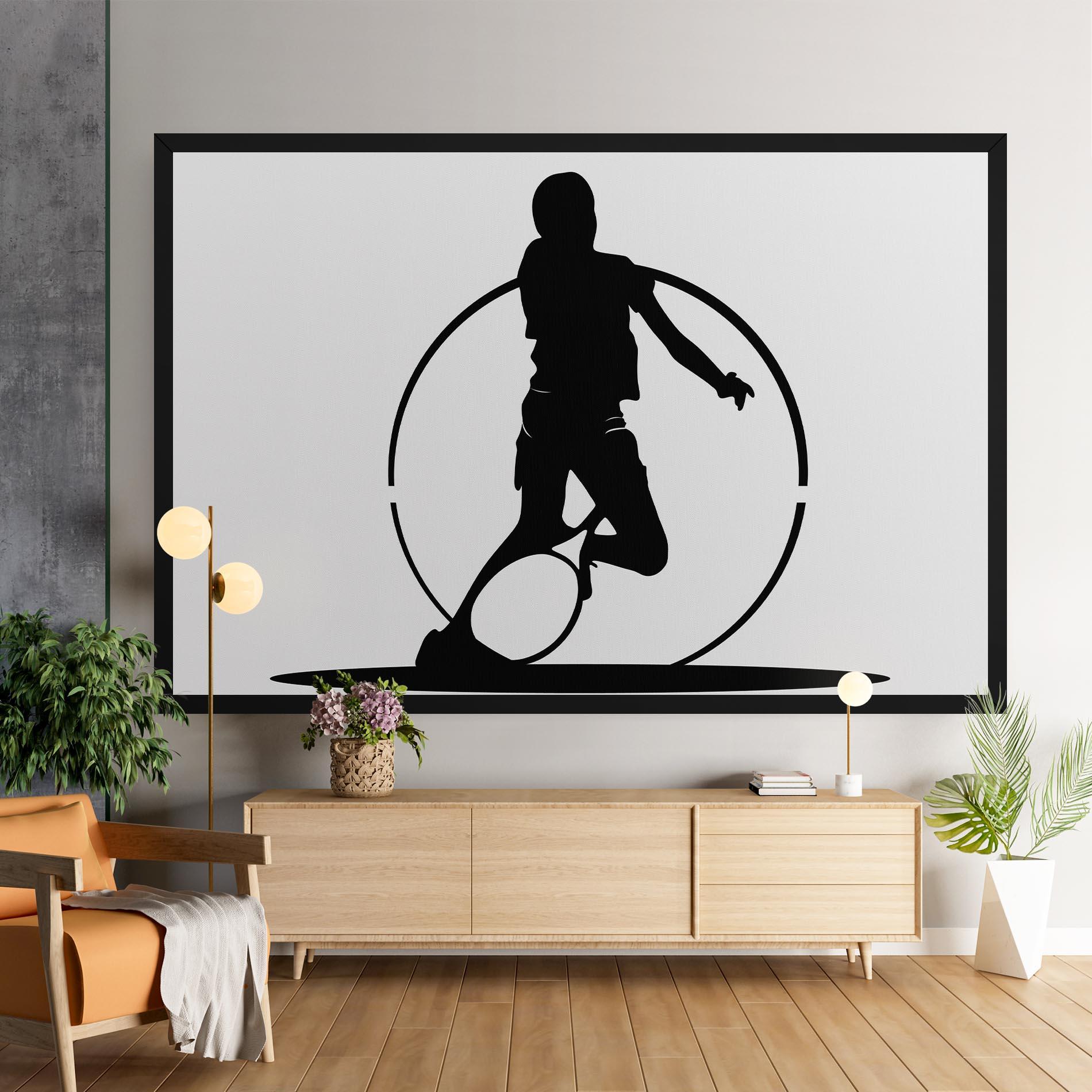 Tablou Canvas Black Tennis Circle mockup 9
