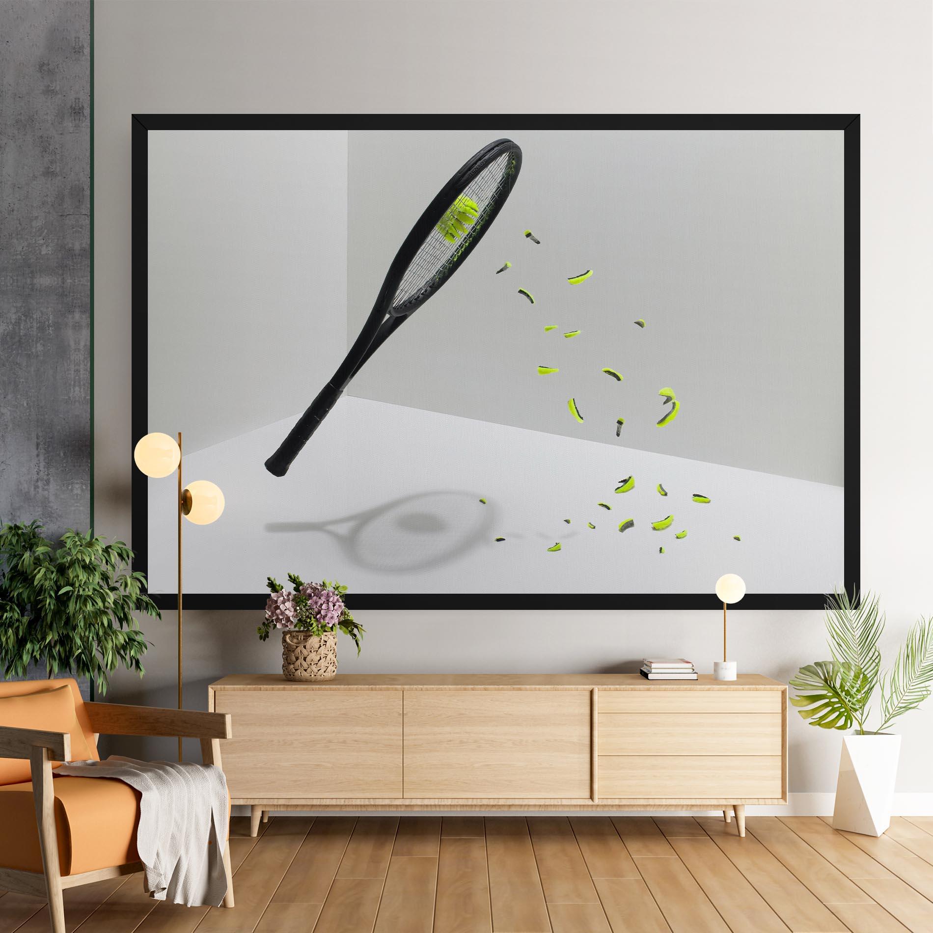 Tablou Canvas Broken Tennis Ball mockup 9