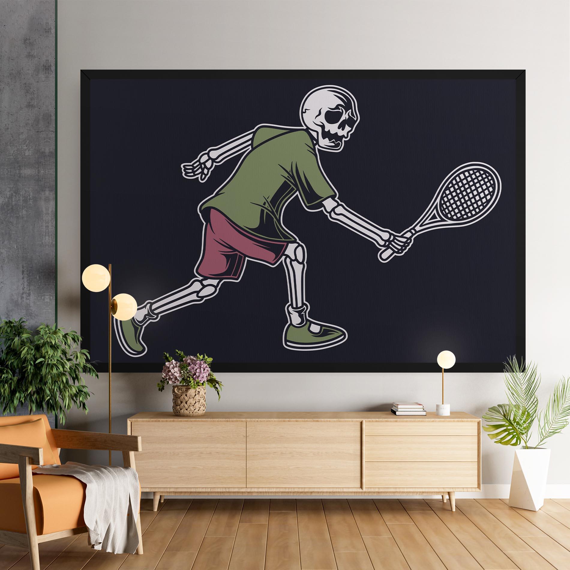 Tablou Canvas Skull Tennis mockup 9