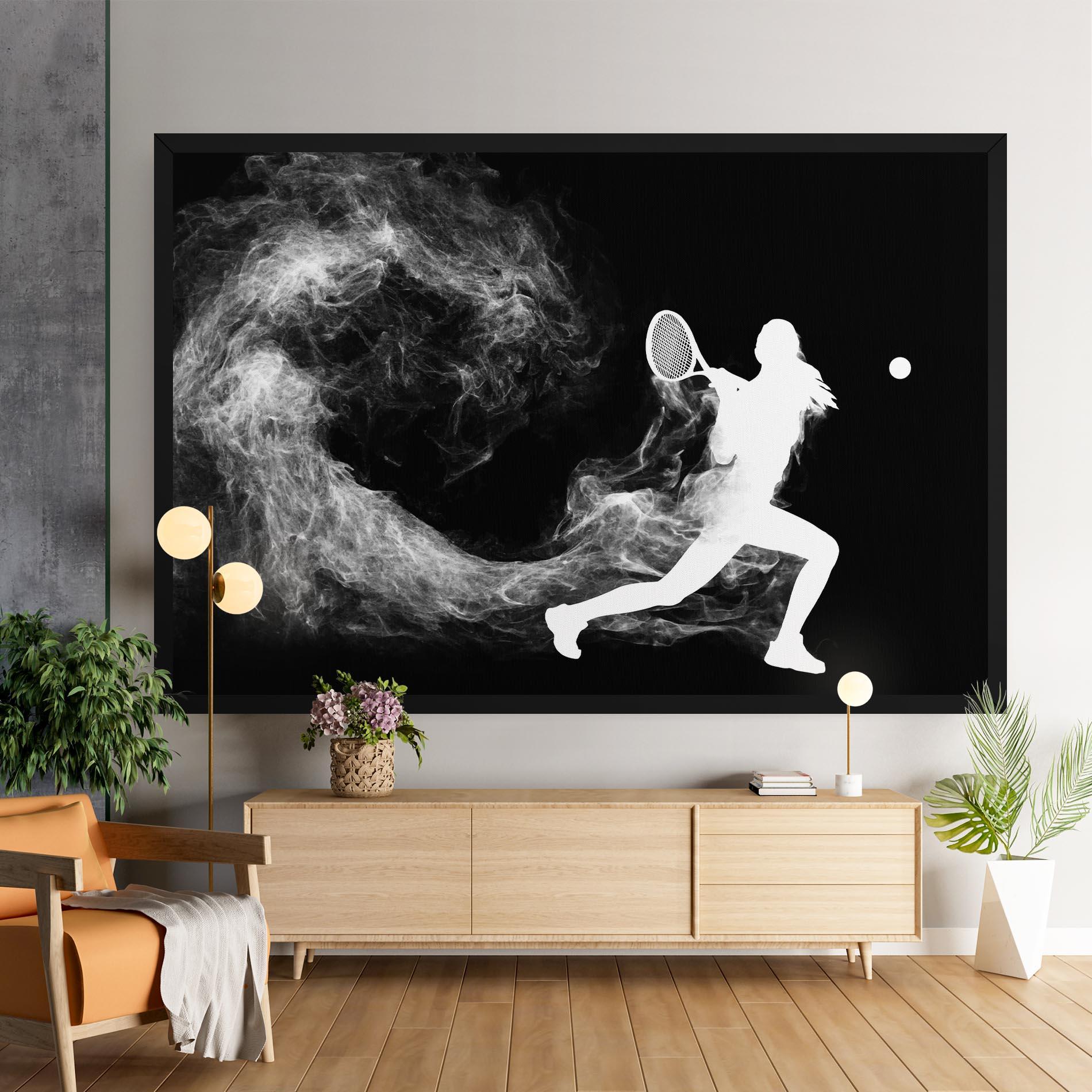 Tablou Canvas Tennis Spoke White mockup 9