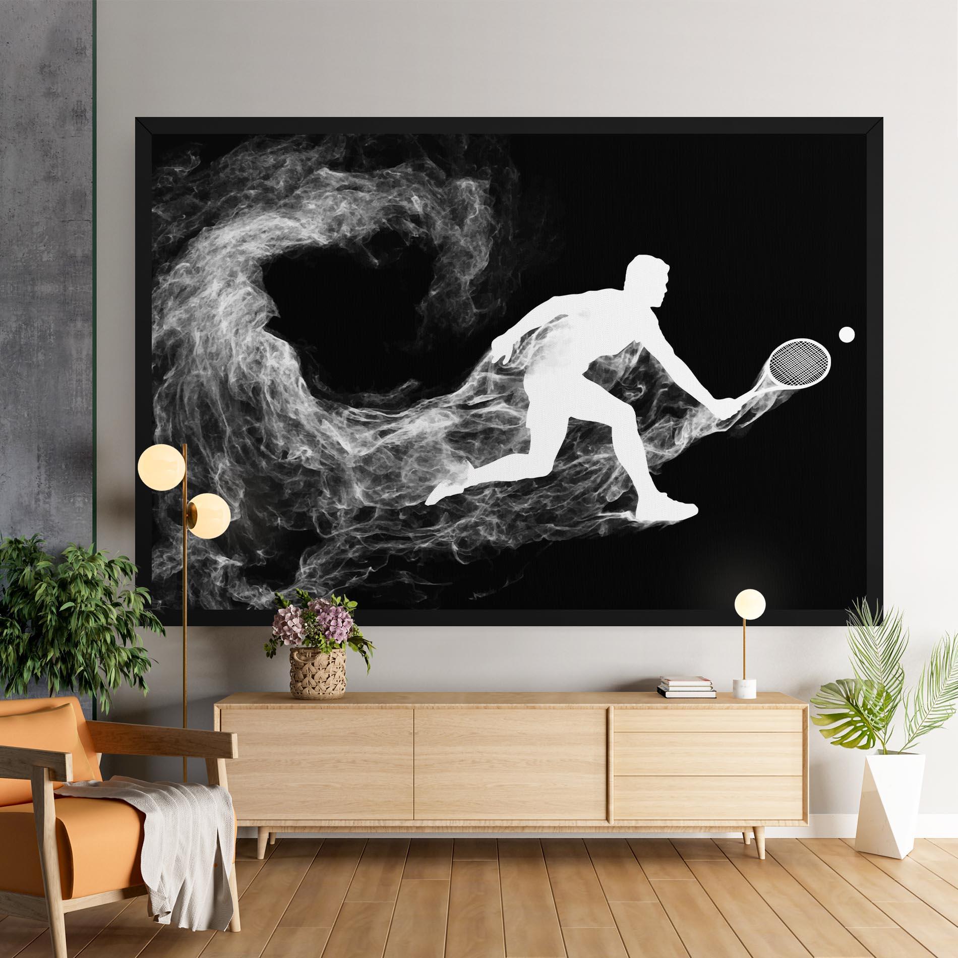 Tablou Canvas Tennis White Smoke mockup 9