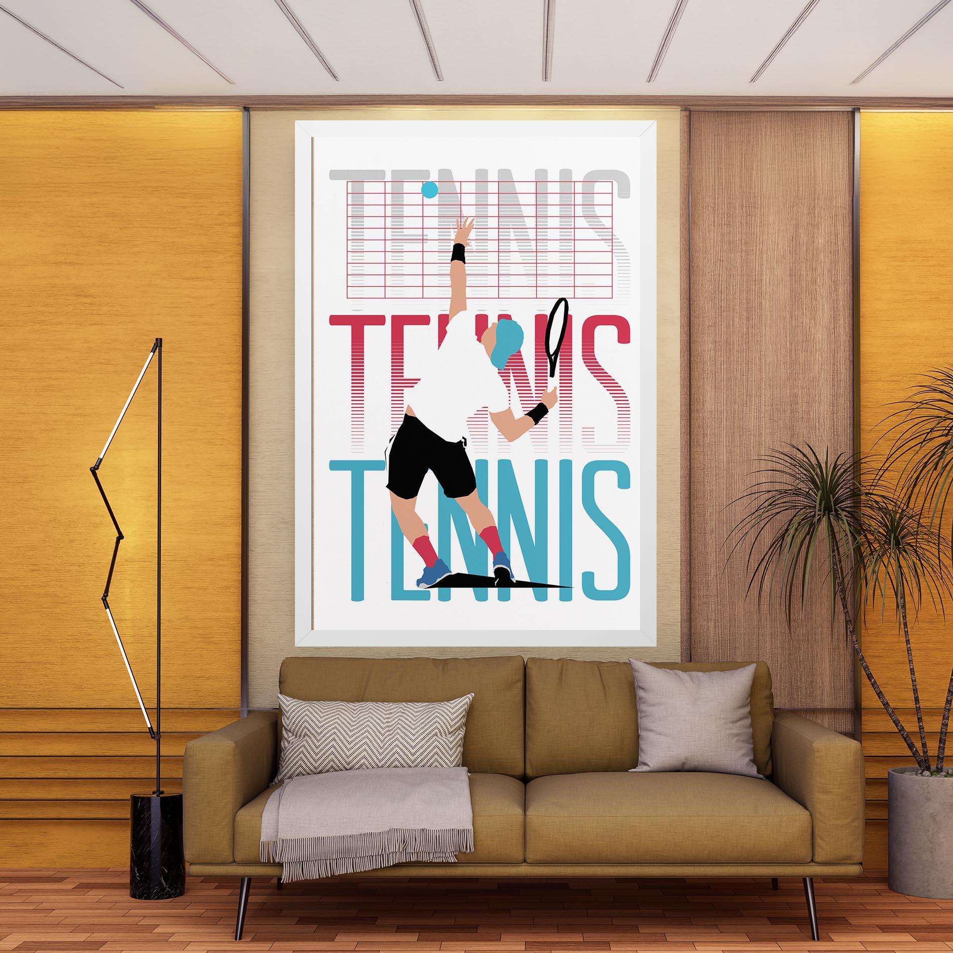 Tablou Canvas Tennis Ball Jump mockup 9