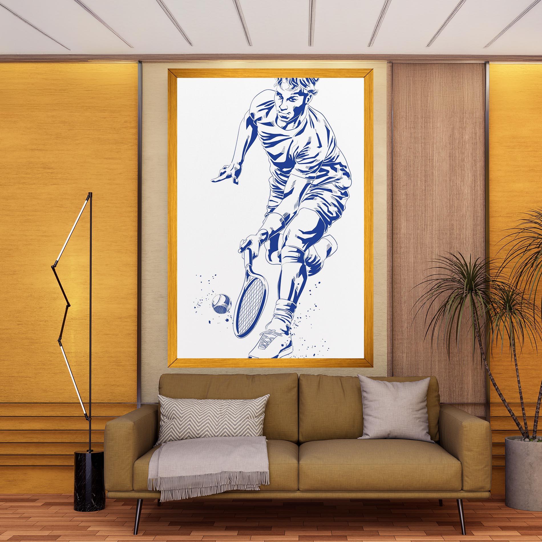 Tablou Canvas Blue Tennis mockup 9