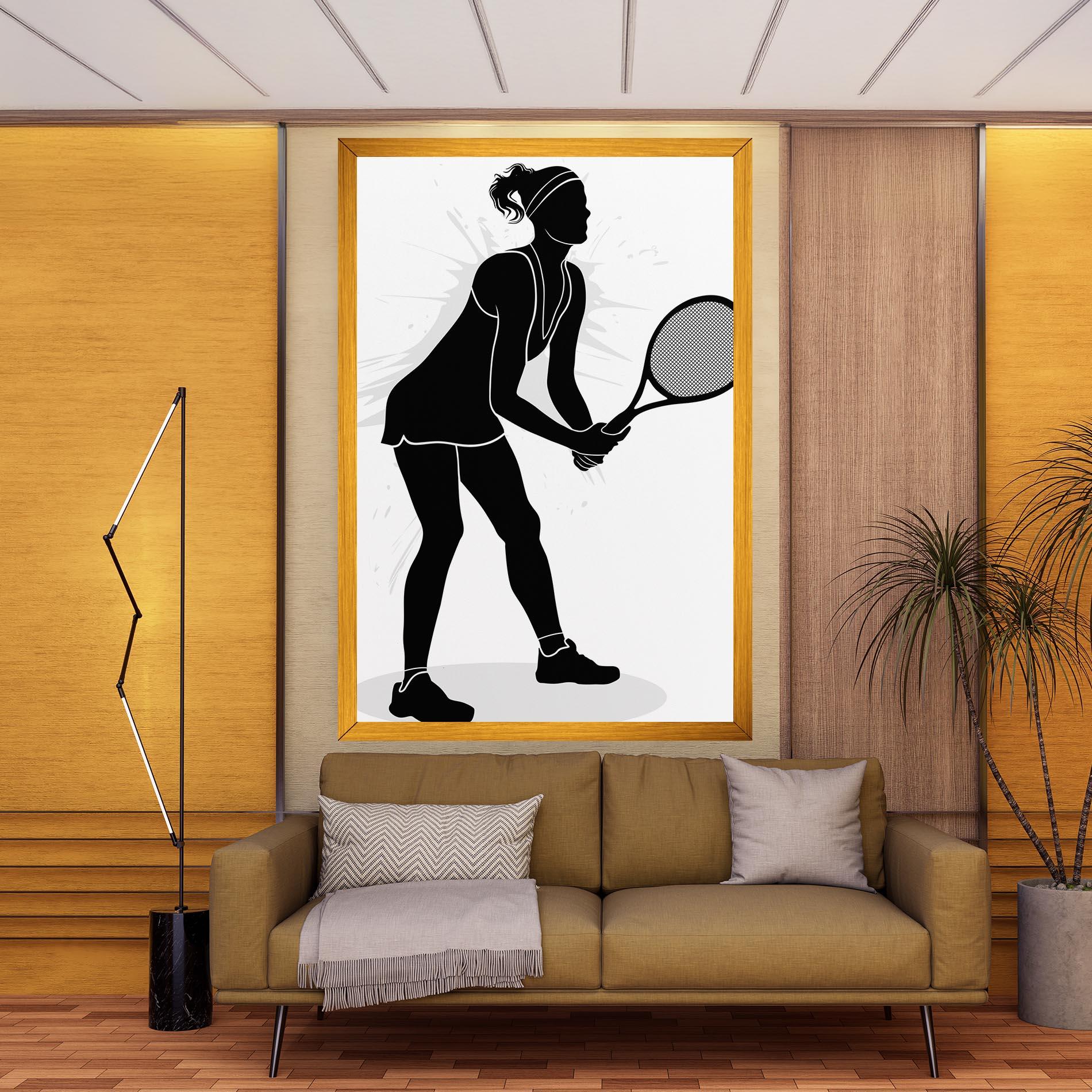 Tablou Canvas Female Tennis Player mockup 9