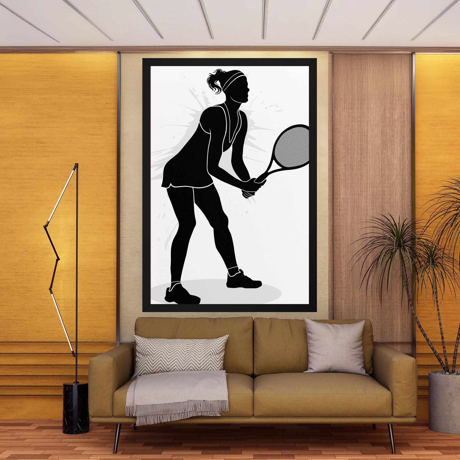 Tablou Canvas Female Tennis Player mockup 9