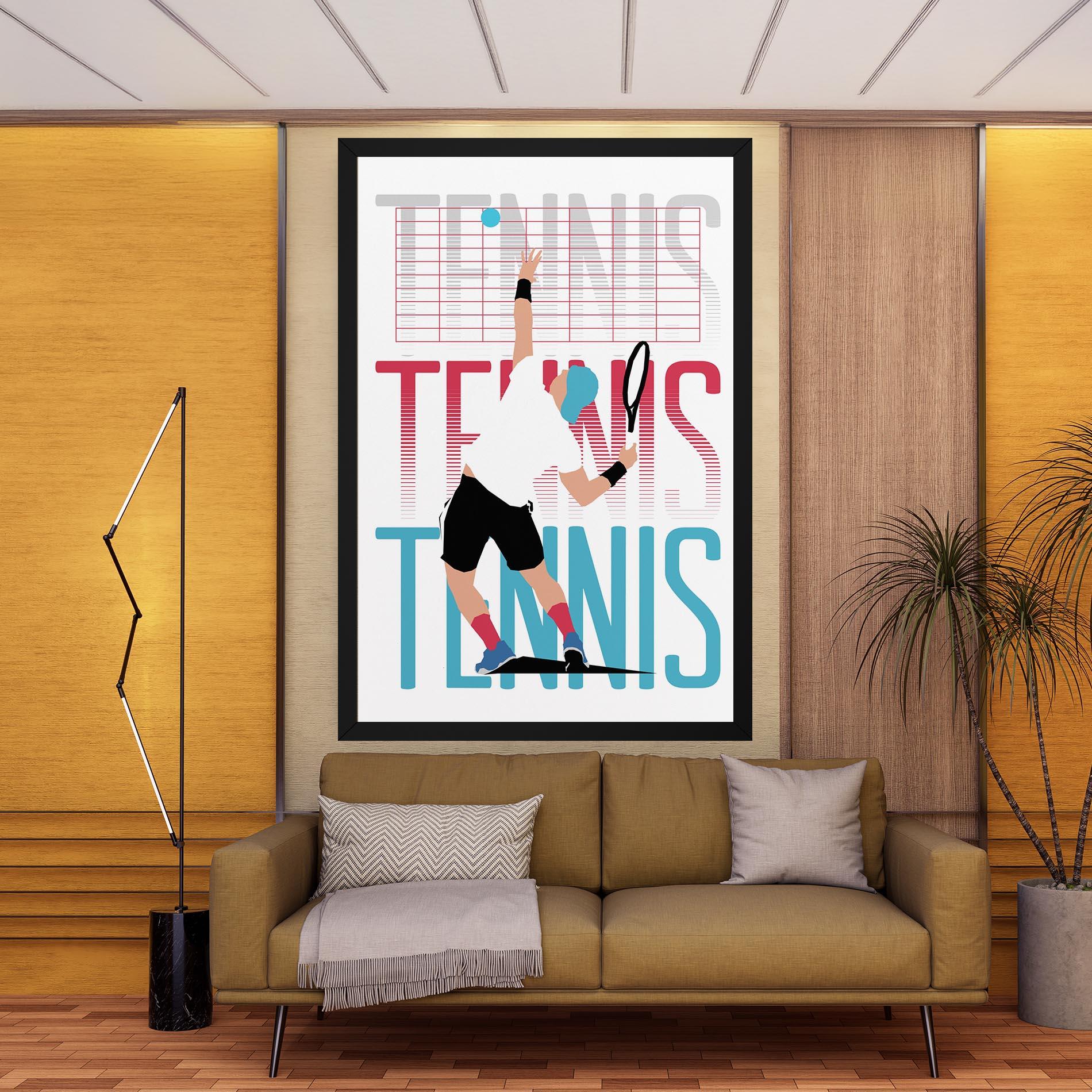 Tablou Canvas Tennis Ball Jump mockup 9