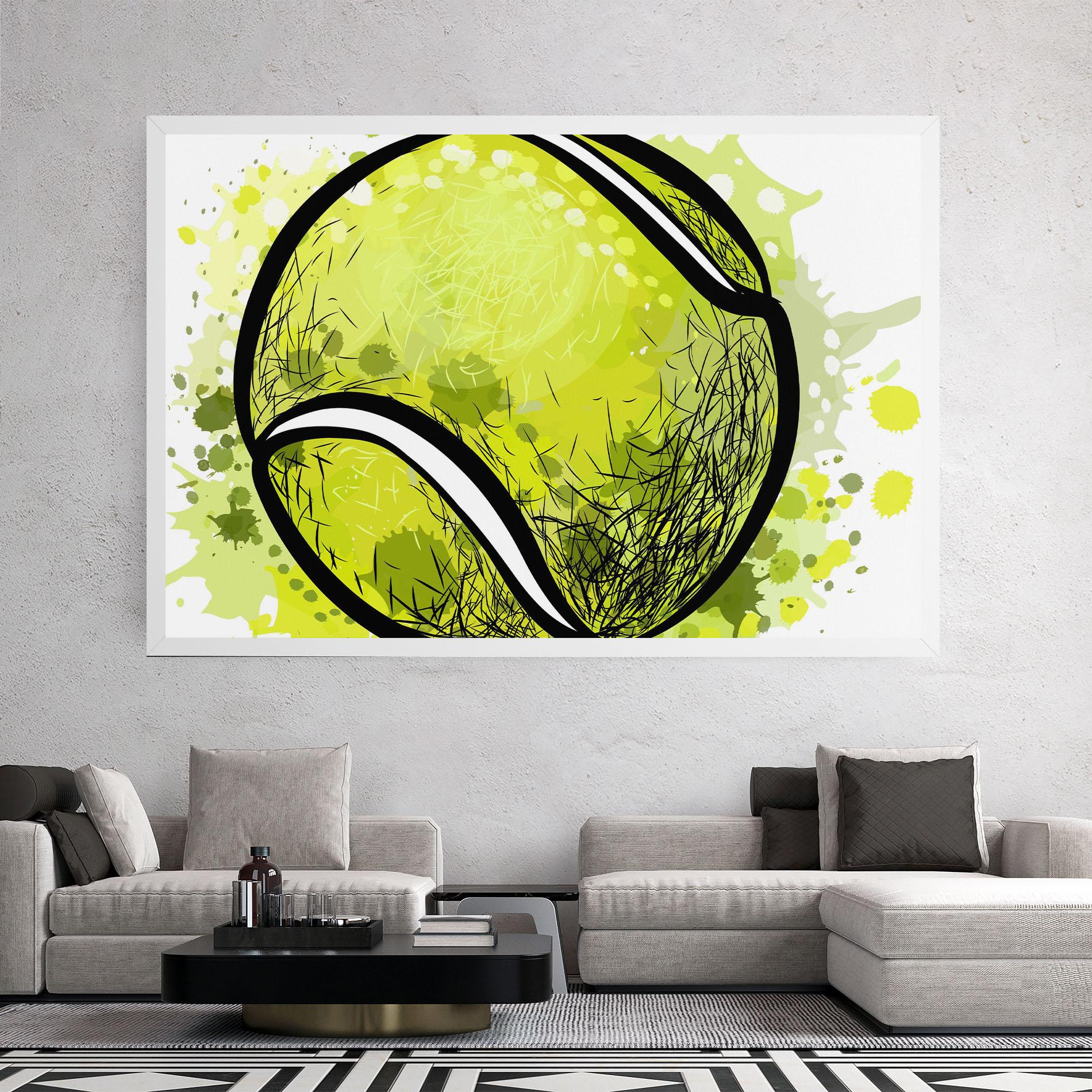 Tablou Canvas Big Tennis Ball mockup 2