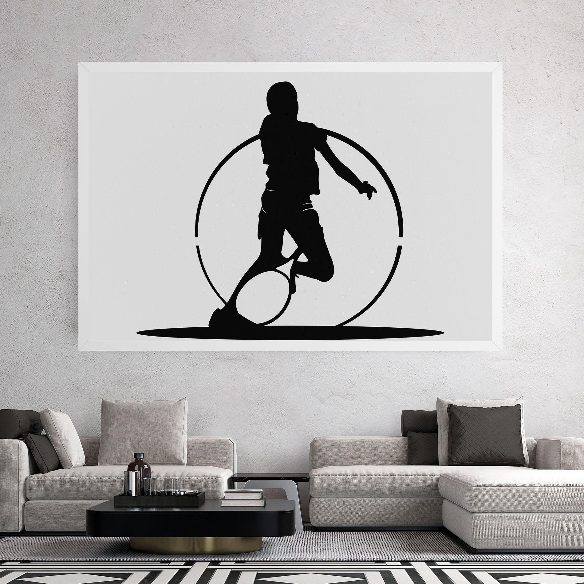 Tablou Canvas Black Tennis Circle mockup 2
