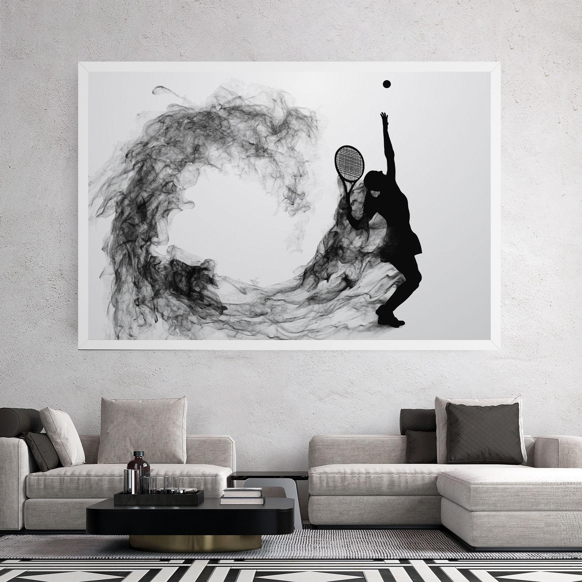 Tablou Canvas Black Tennis Smoke mockup 2
