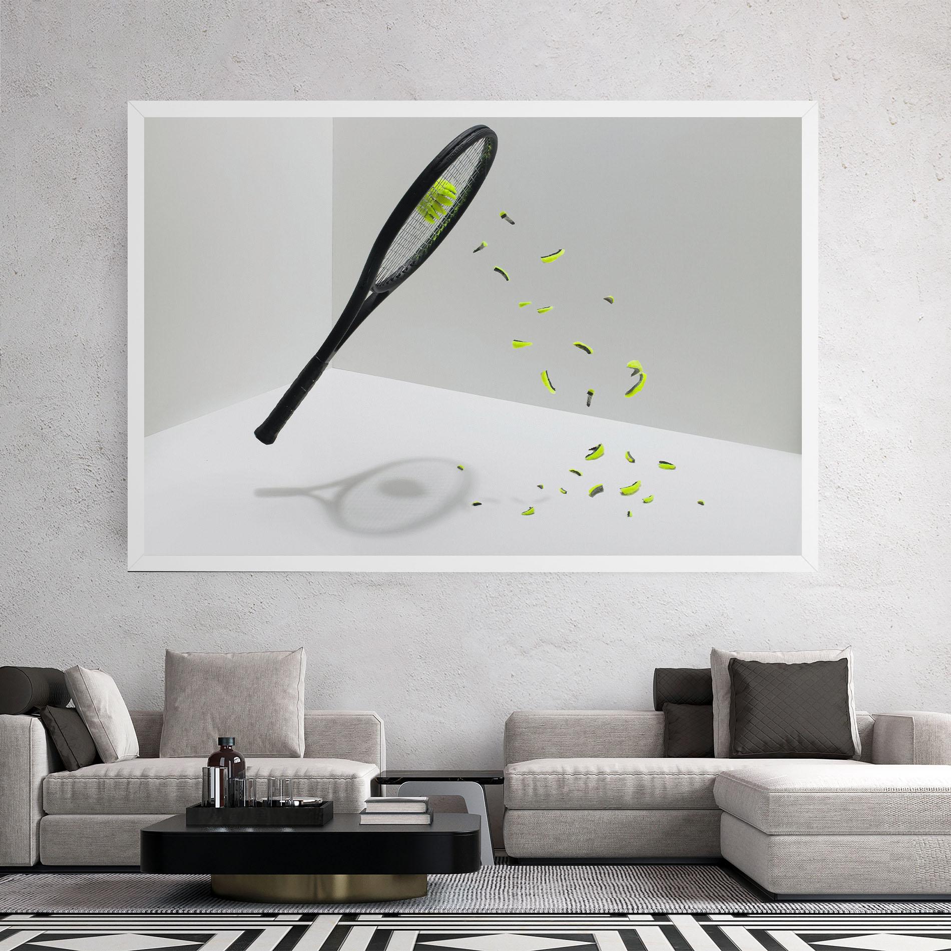 Tablou Canvas Broken Tennis Ball mockup 2