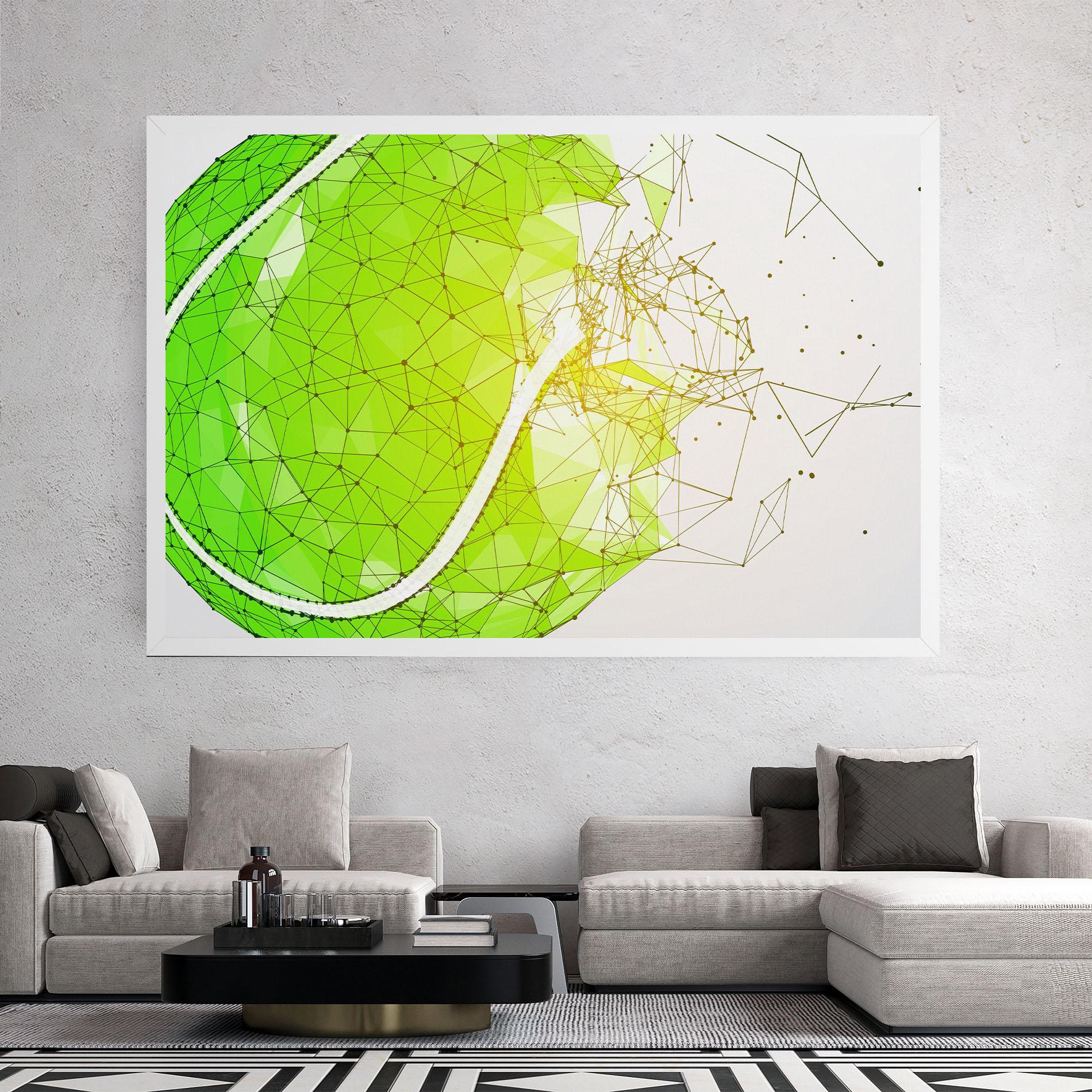 Tablou Canvas Green Line Tennis mockup 2