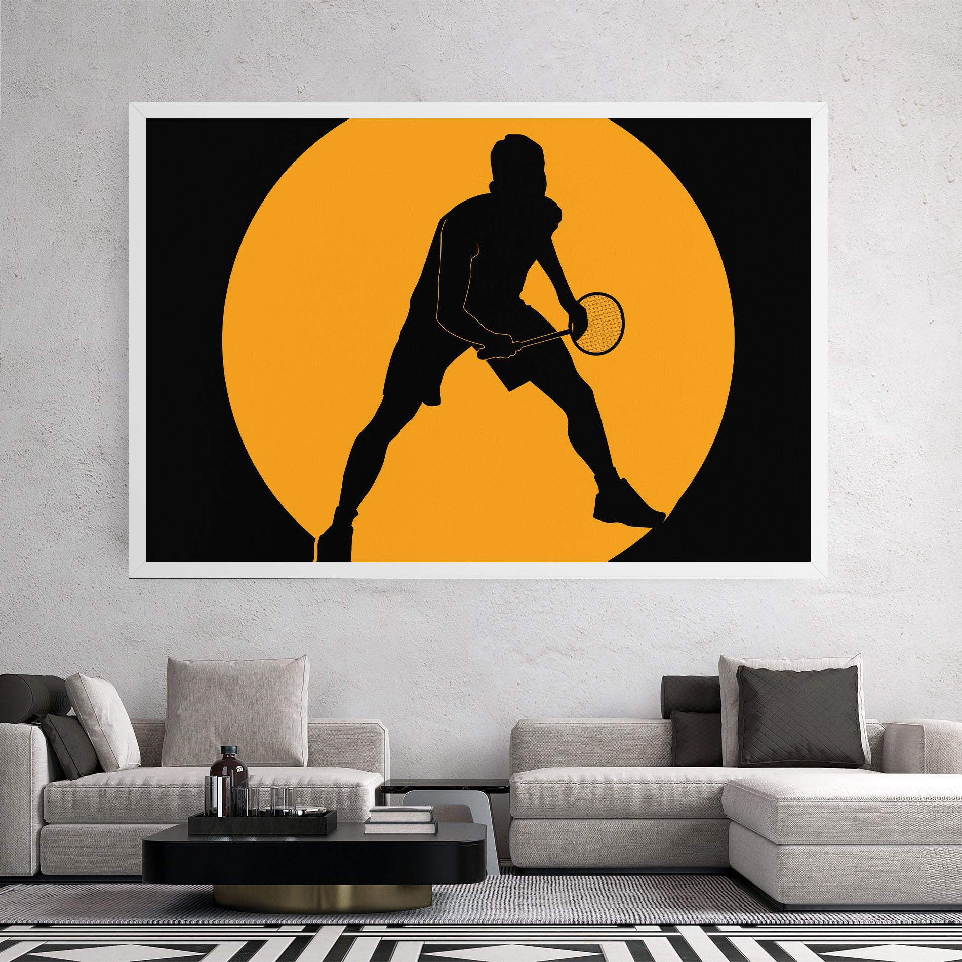 Tablou Canvas Orange Tennis mockup 2