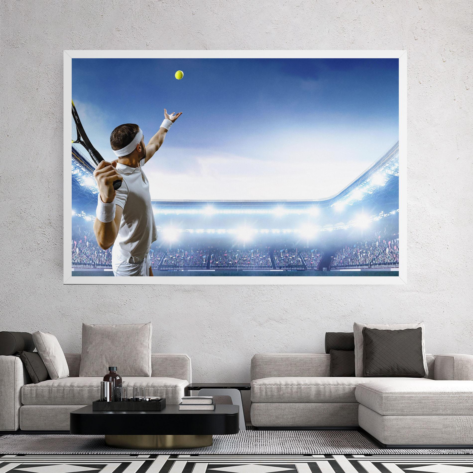 Tablou Canvas Stadium Tennis Player mockup 2