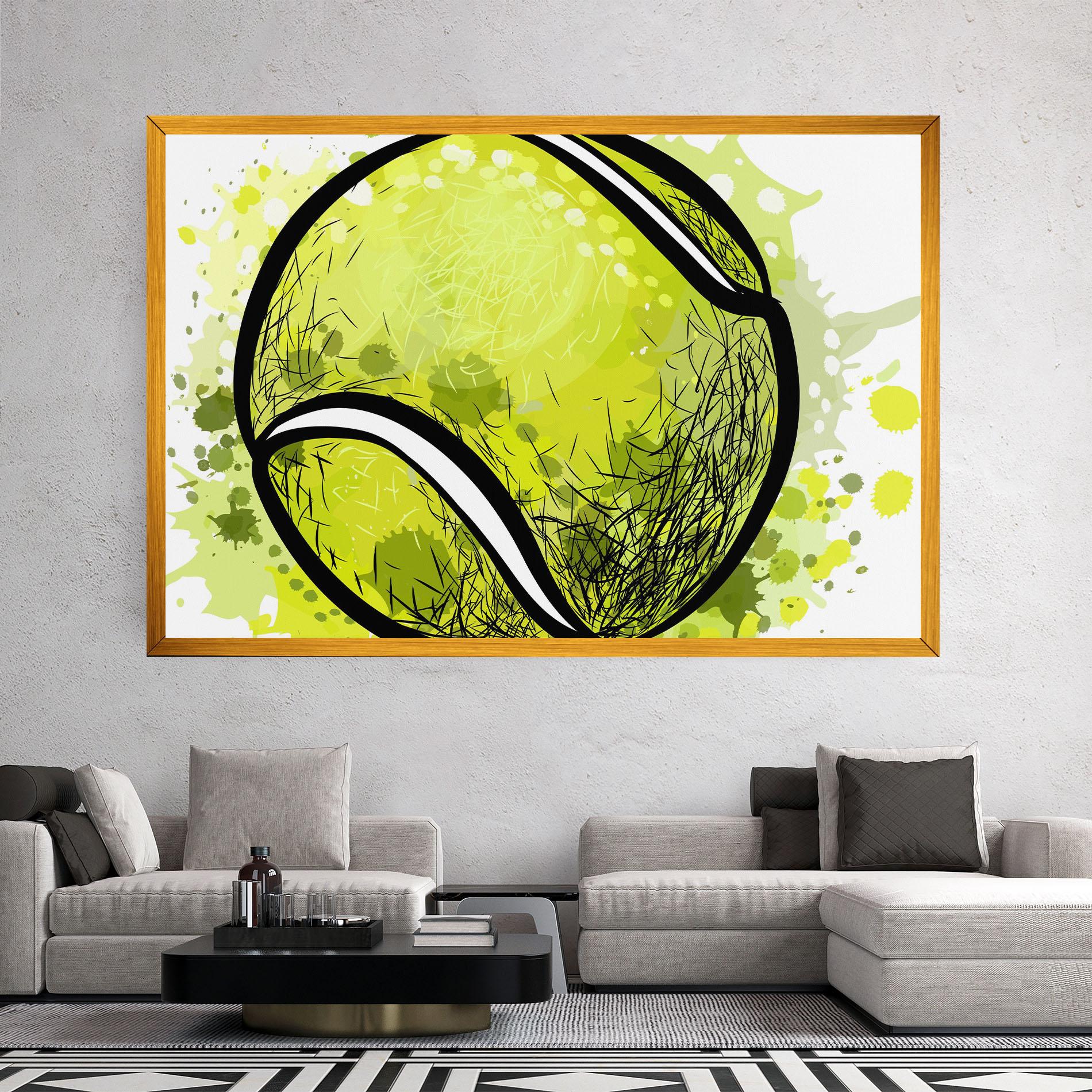 Tablou Canvas Big Tennis Ball mockup 2