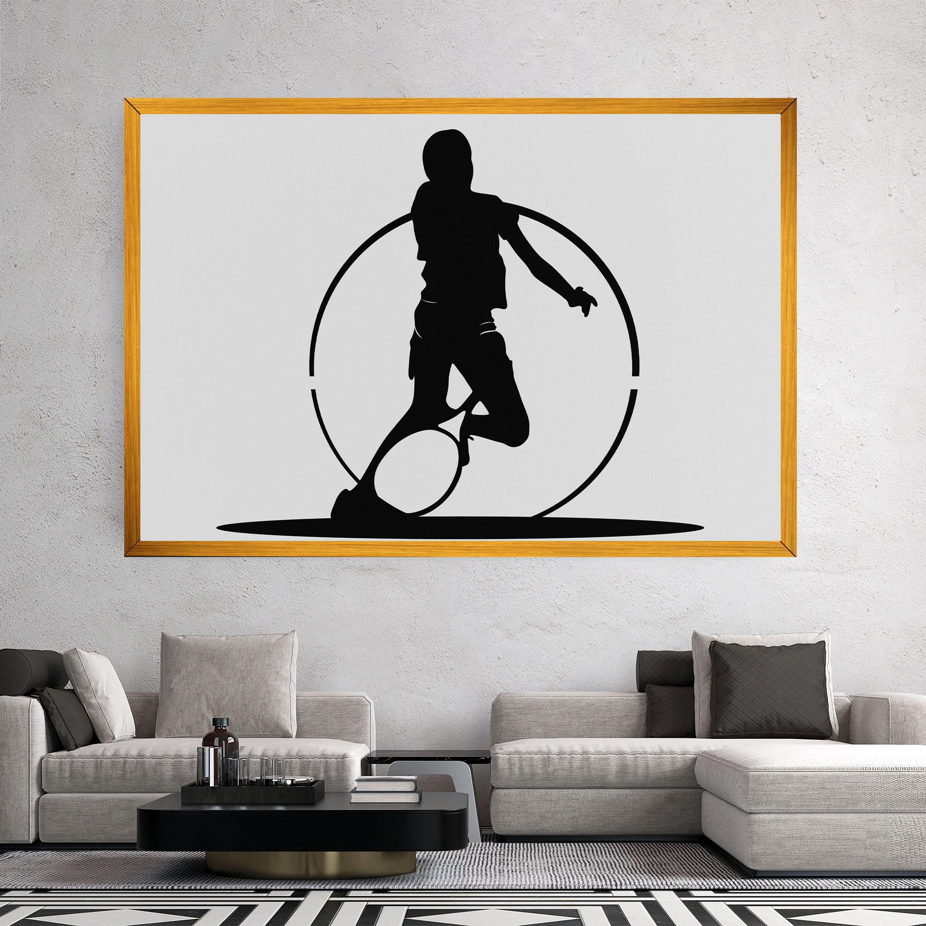 Tablou Canvas Black Tennis Circle mockup 2