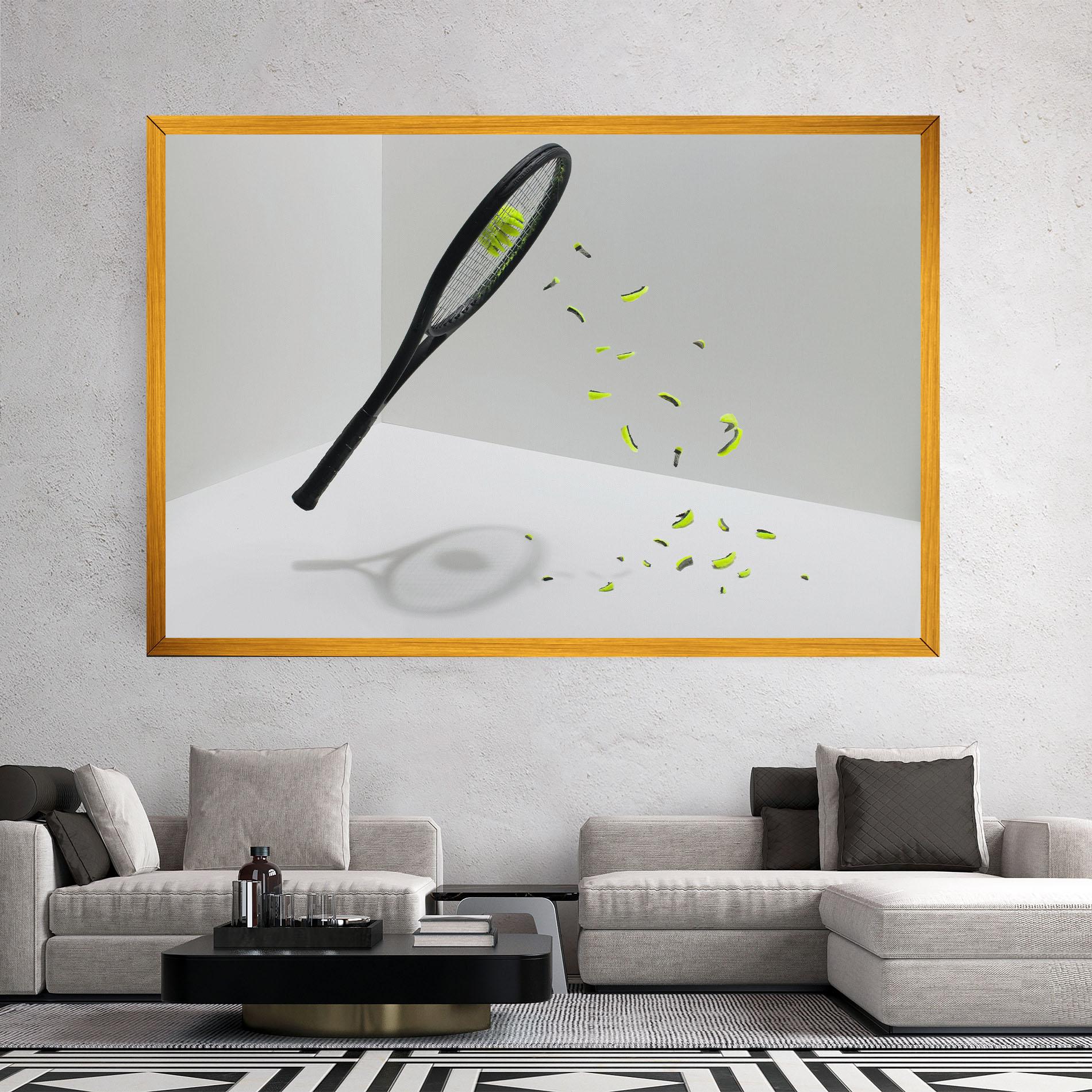 Tablou Canvas Broken Tennis Ball mockup 2