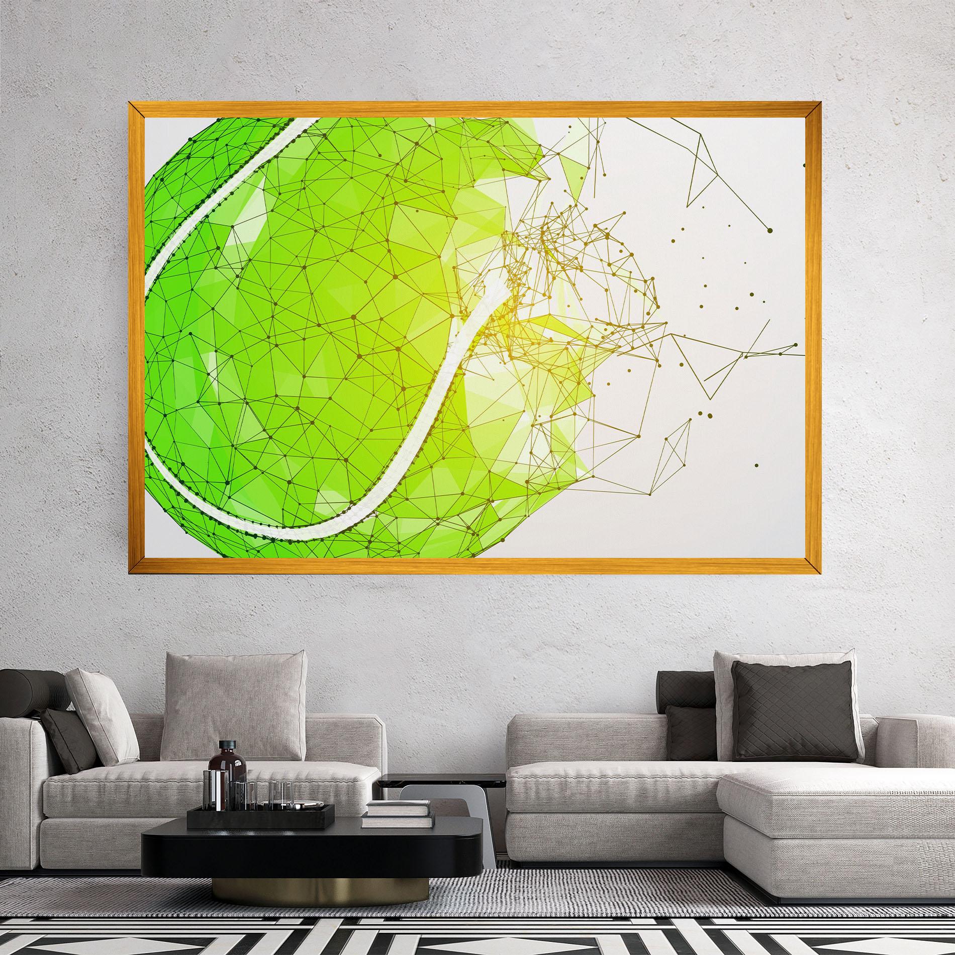 Tablou Canvas Green Line Tennis mockup 2