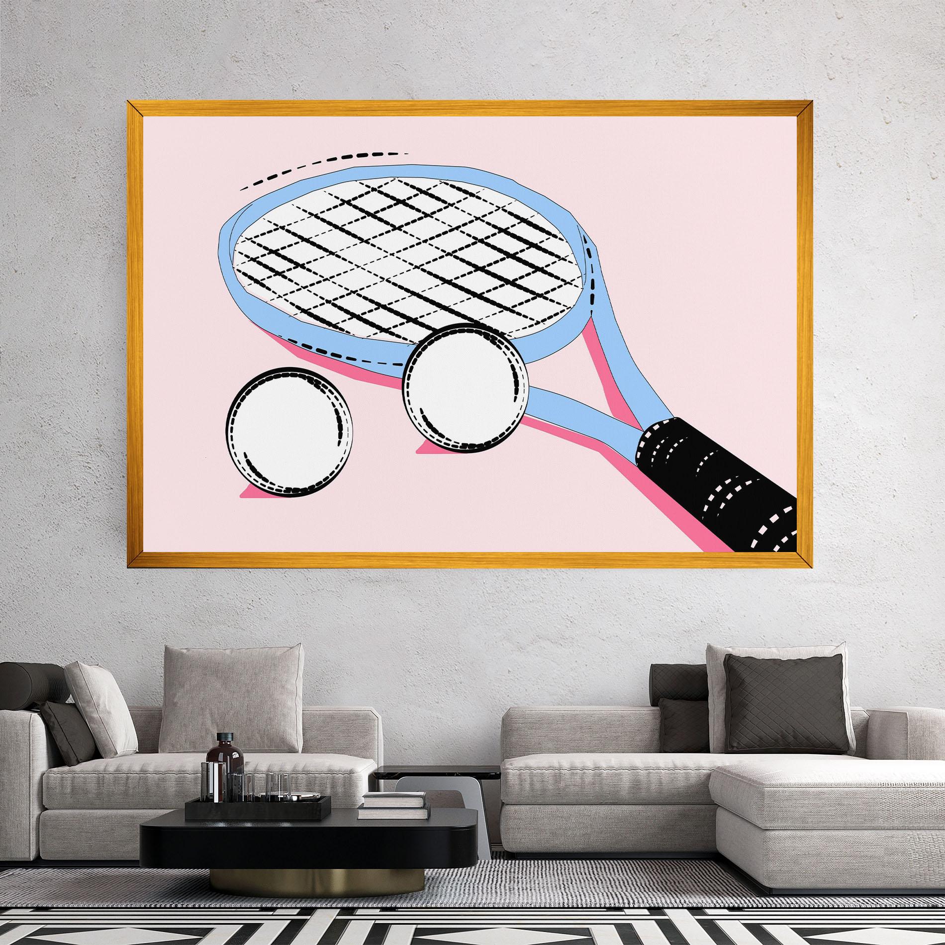 Tablou Canvas Pink Tennis mockup 2