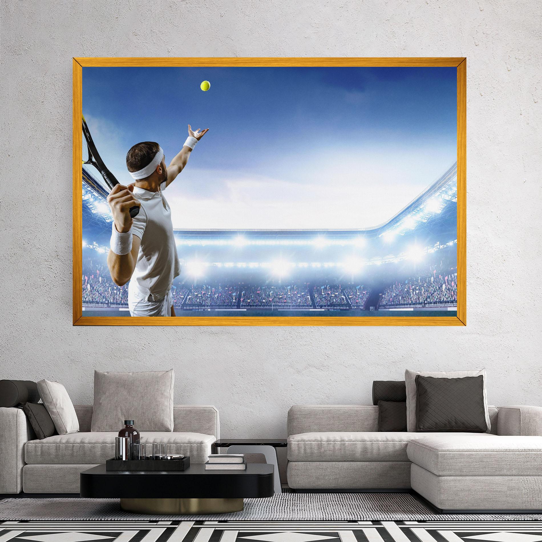 Tablou Canvas Stadium Tennis Player mockup 2