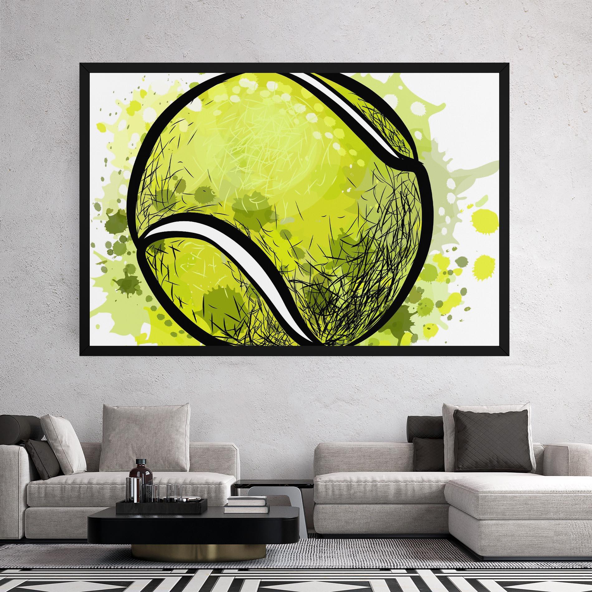 Tablou Canvas Big Tennis Ball mockup 2