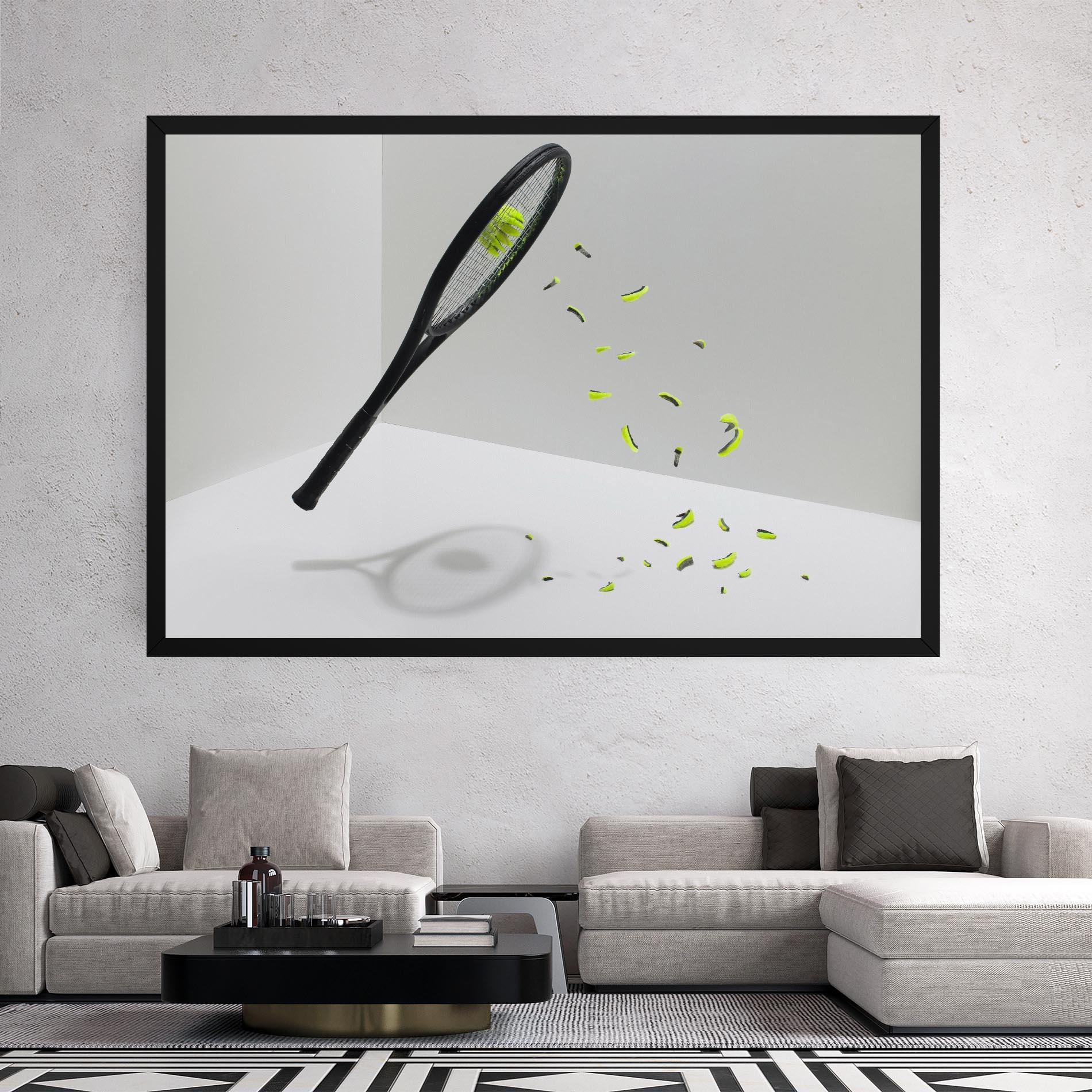 Tablou Canvas Broken Tennis Ball mockup 2