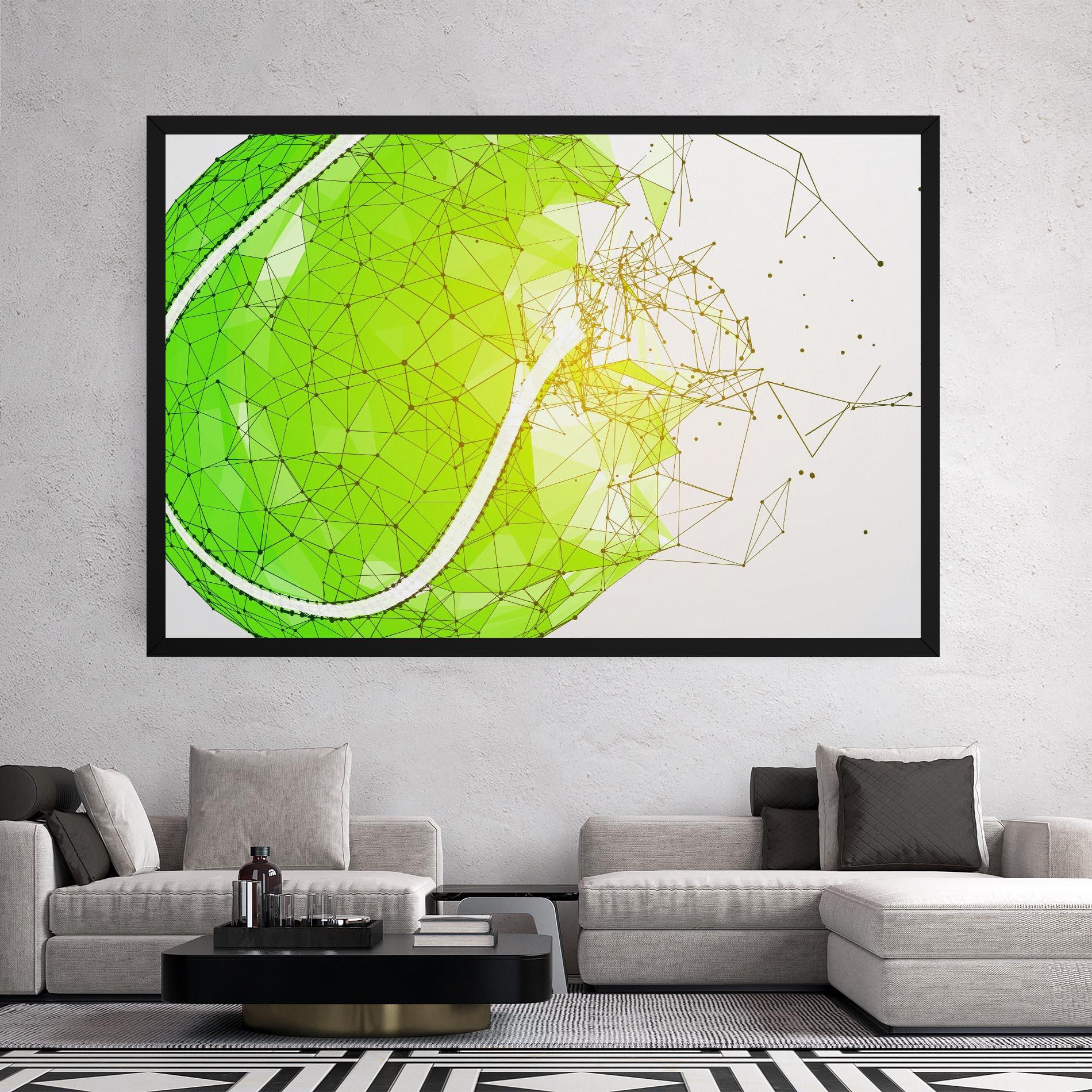 Tablou Canvas Green Line Tennis mockup 2