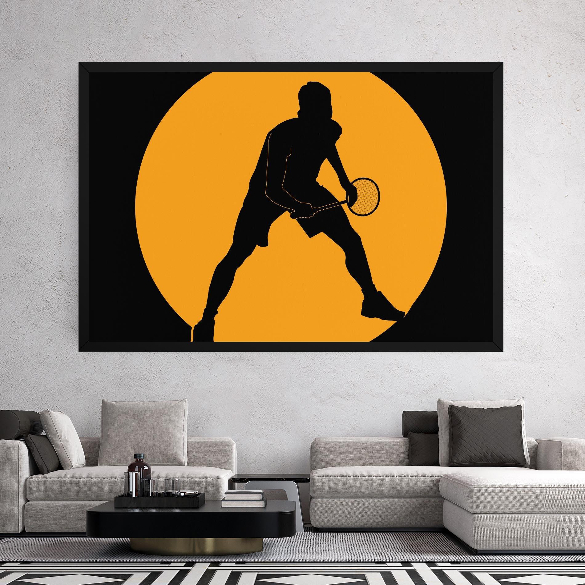 Tablou Canvas Orange Tennis mockup 2