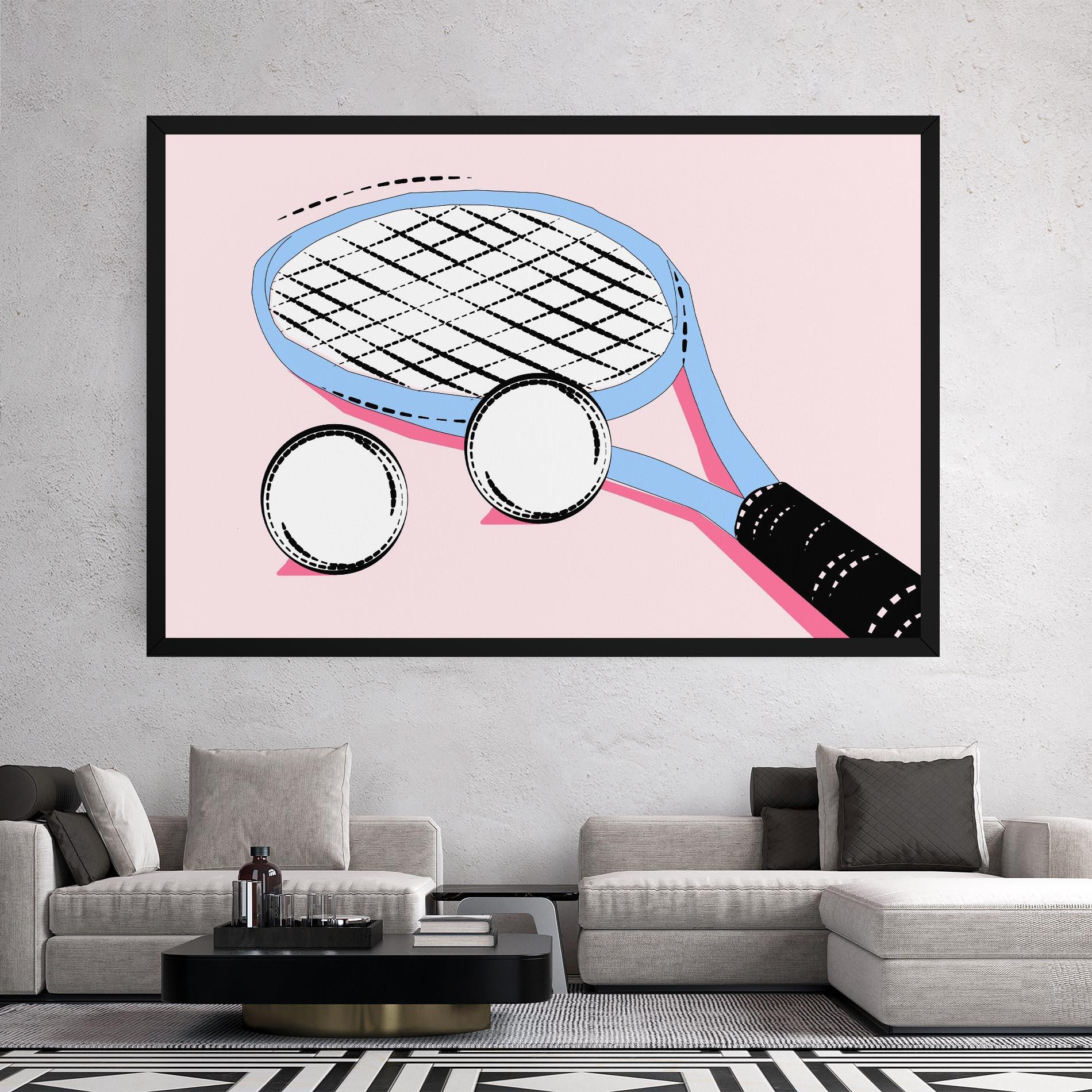 Tablou Canvas Pink Tennis mockup 2