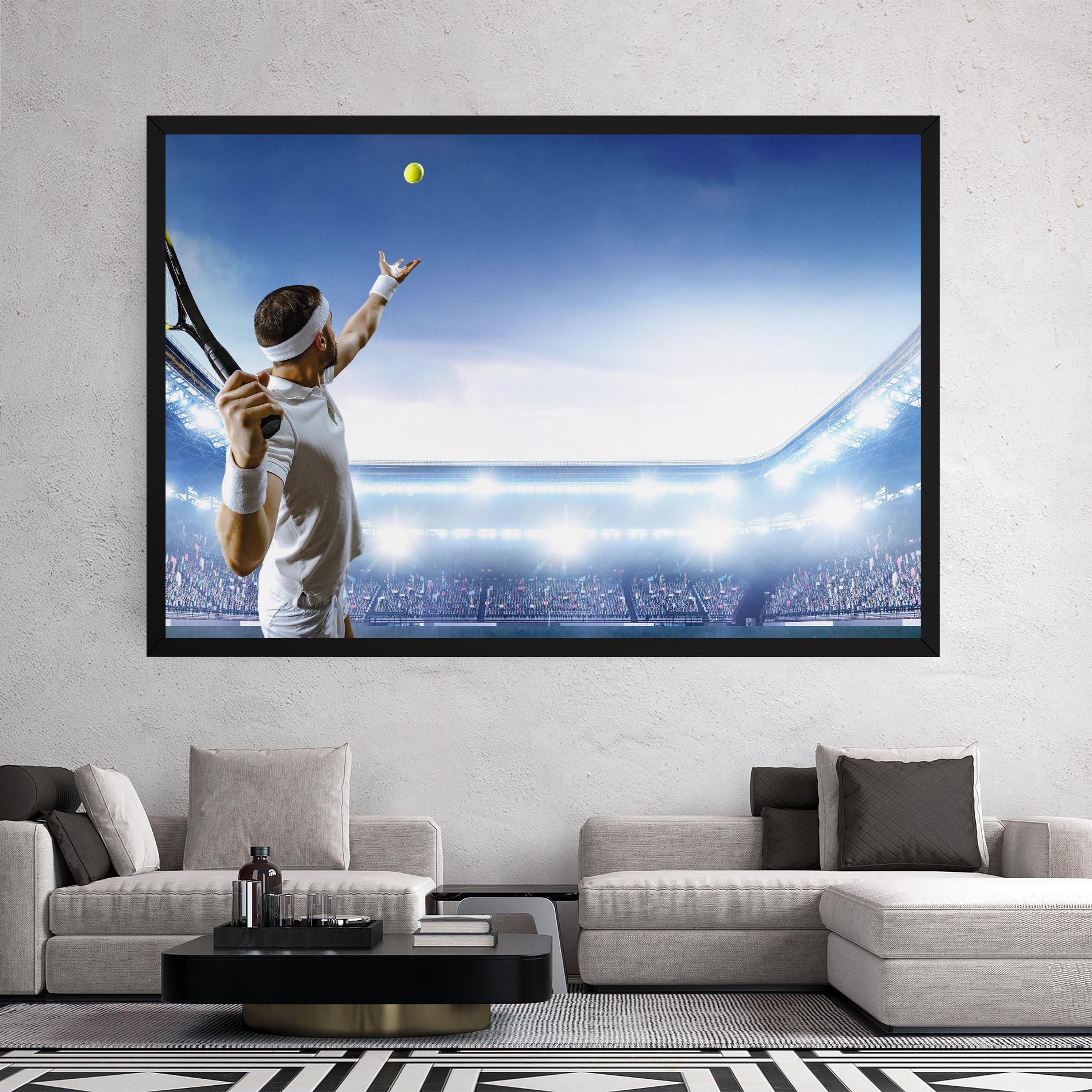 Tablou Canvas Stadium Tennis Player mockup 2
