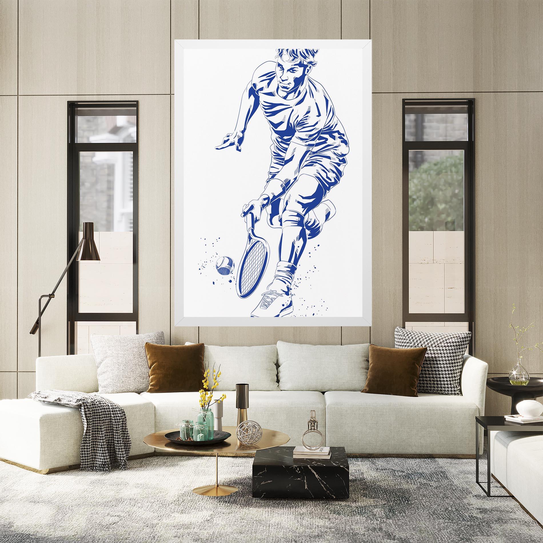 Tablou Canvas Blue Tennis mockup 2