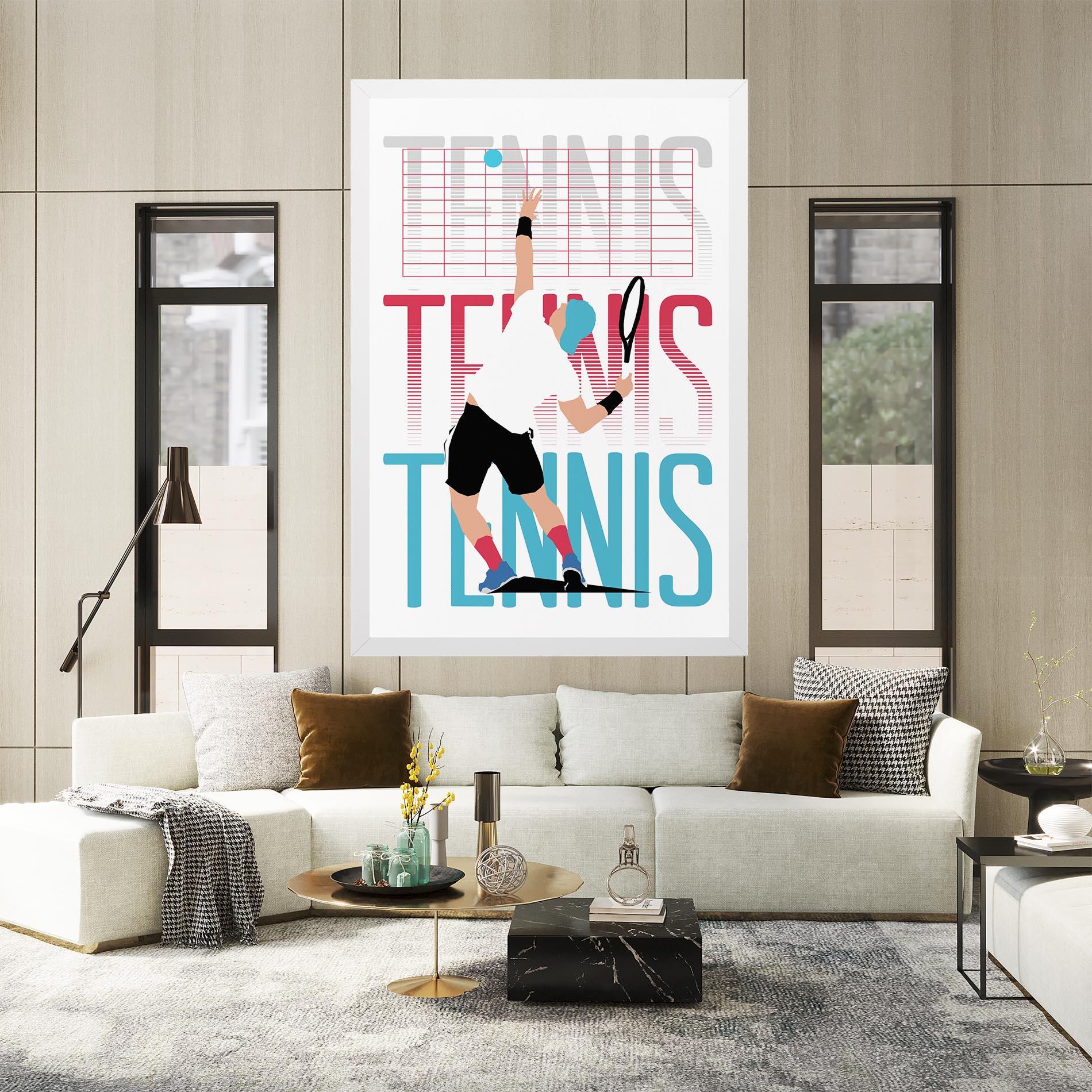 Tablou Canvas Tennis Ball Jump mockup 2