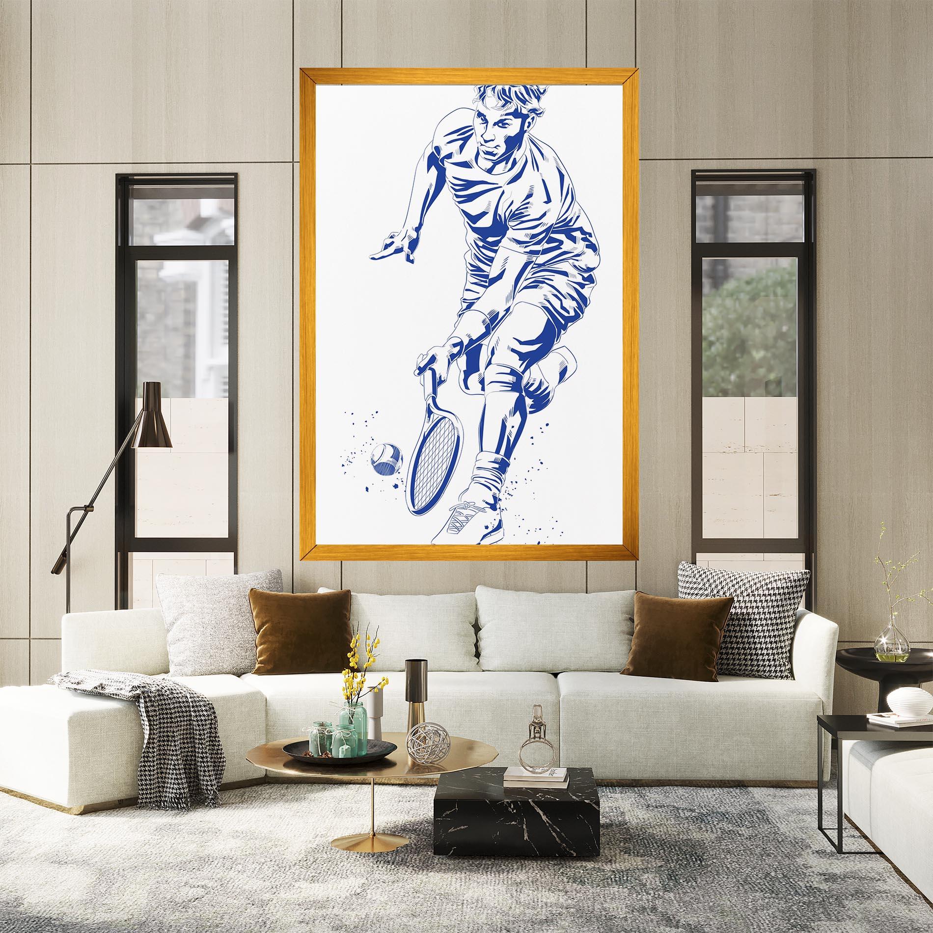 Tablou Canvas Blue Tennis mockup 2