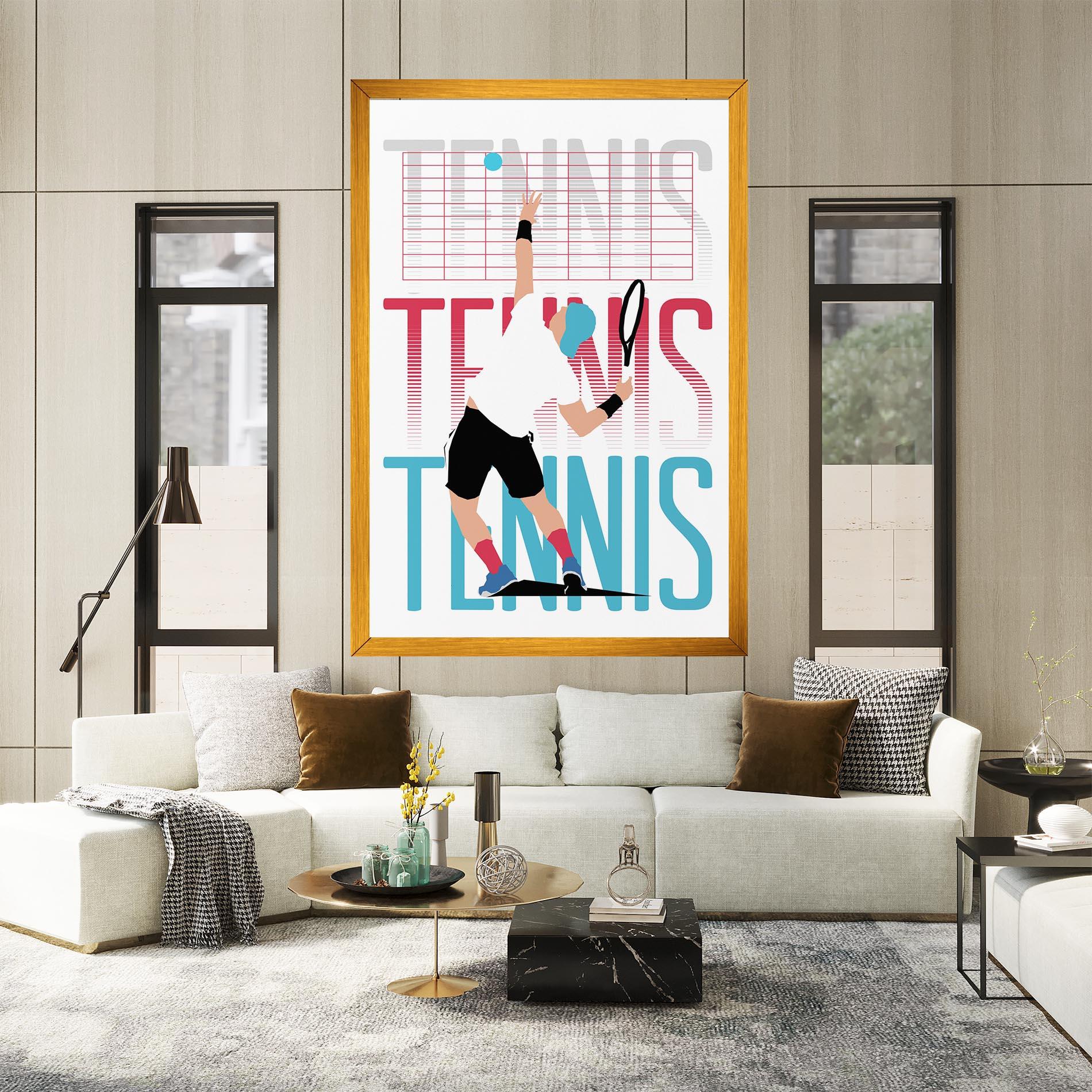 Tablou Canvas Tennis Ball Jump mockup 2