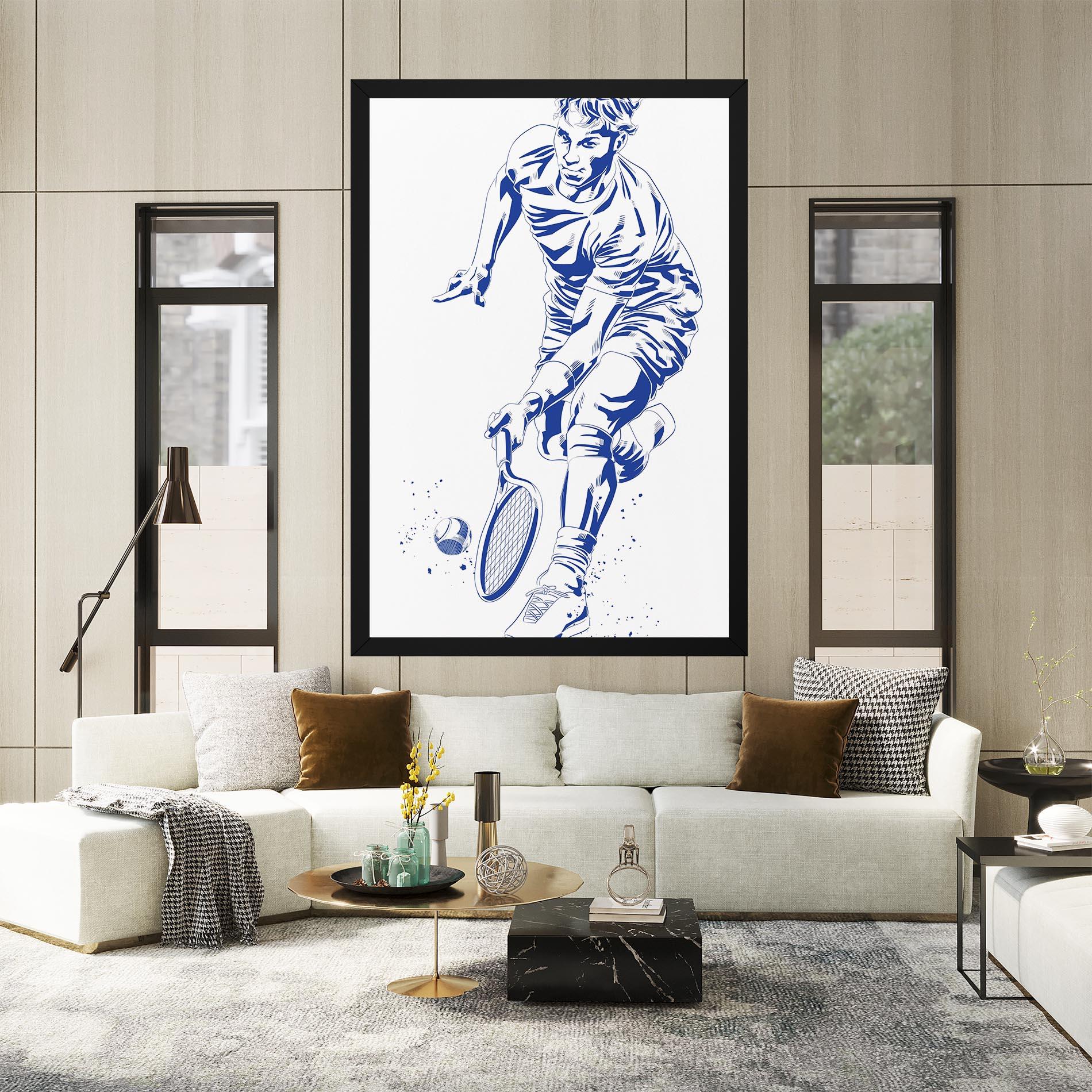 Tablou Canvas Blue Tennis mockup 2