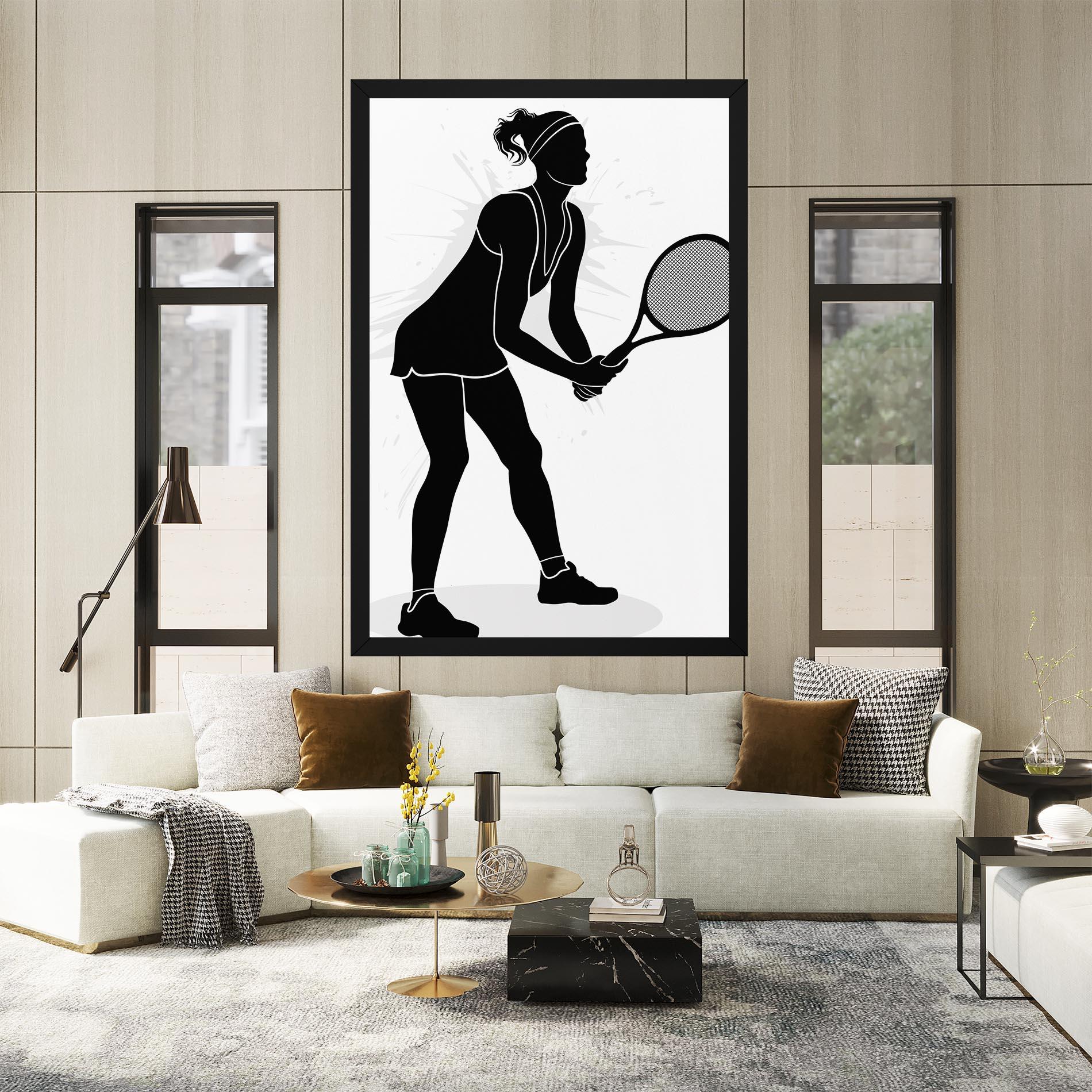 Tablou Canvas Female Tennis Player mockup 2