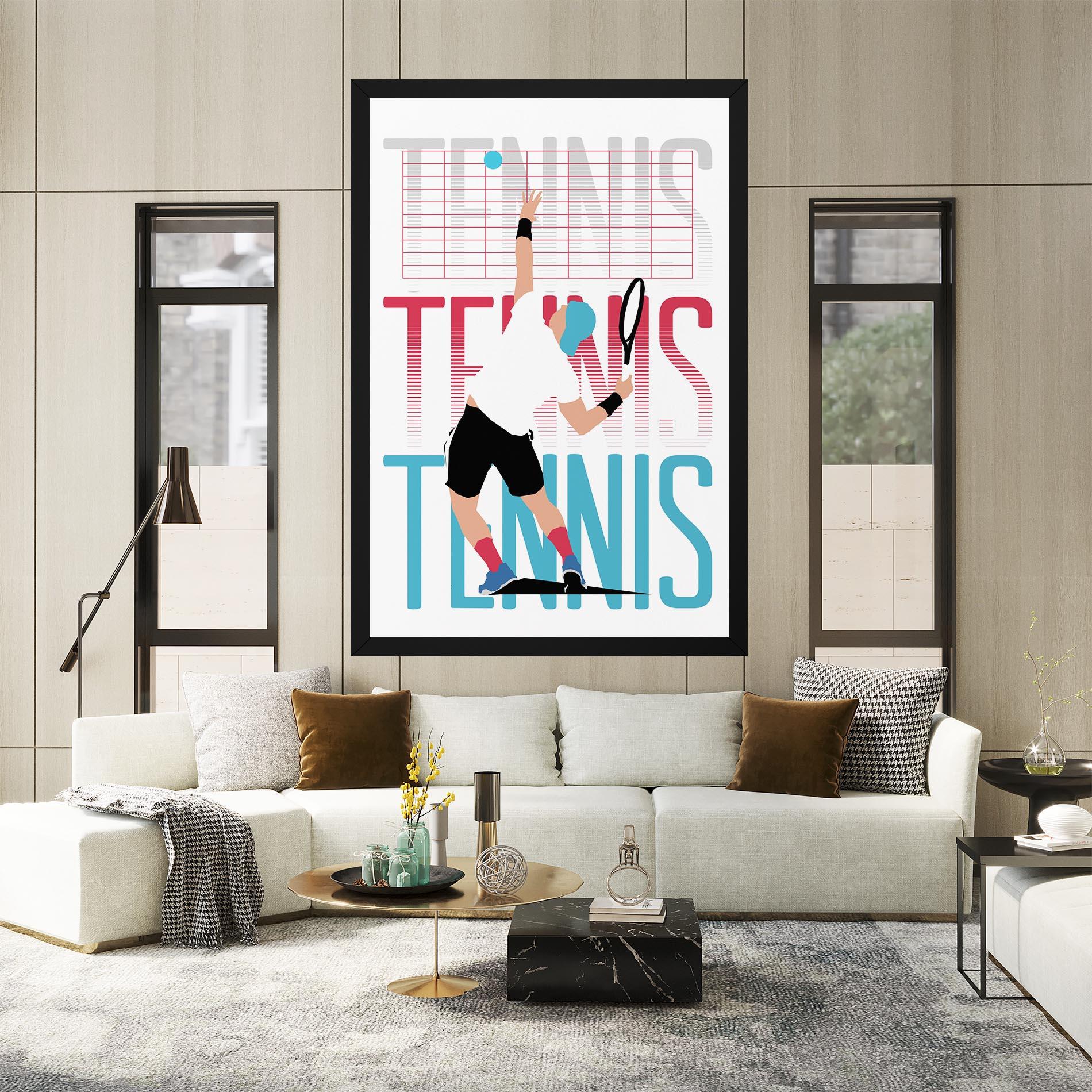 Tablou Canvas Tennis Ball Jump mockup 2