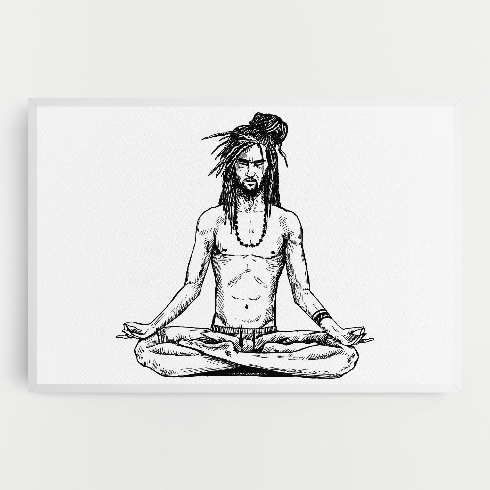 Tablou Canvas Focused Meditation mockup 0