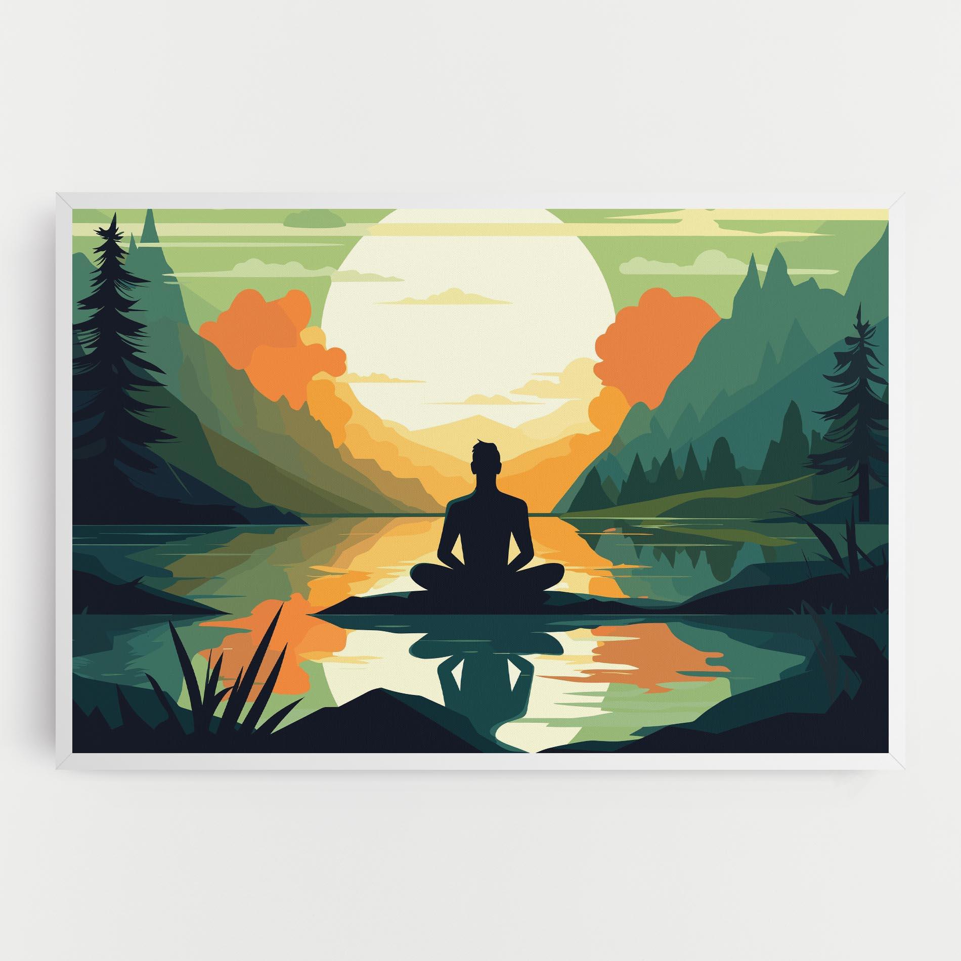 Tablou Canvas Forest Yoga mockup 0