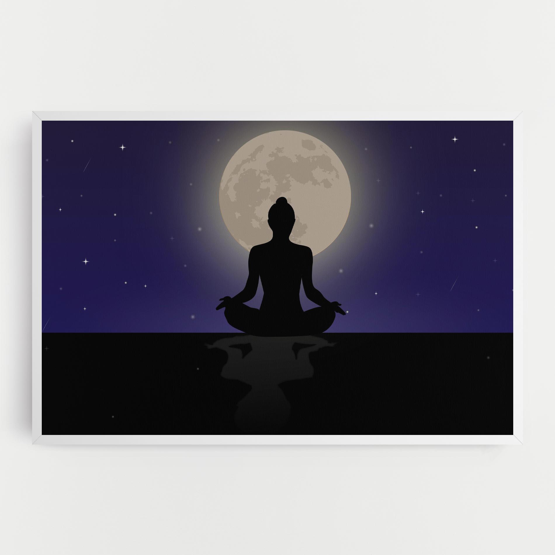 Tablou Canvas Full Moon Yoga mockup 0